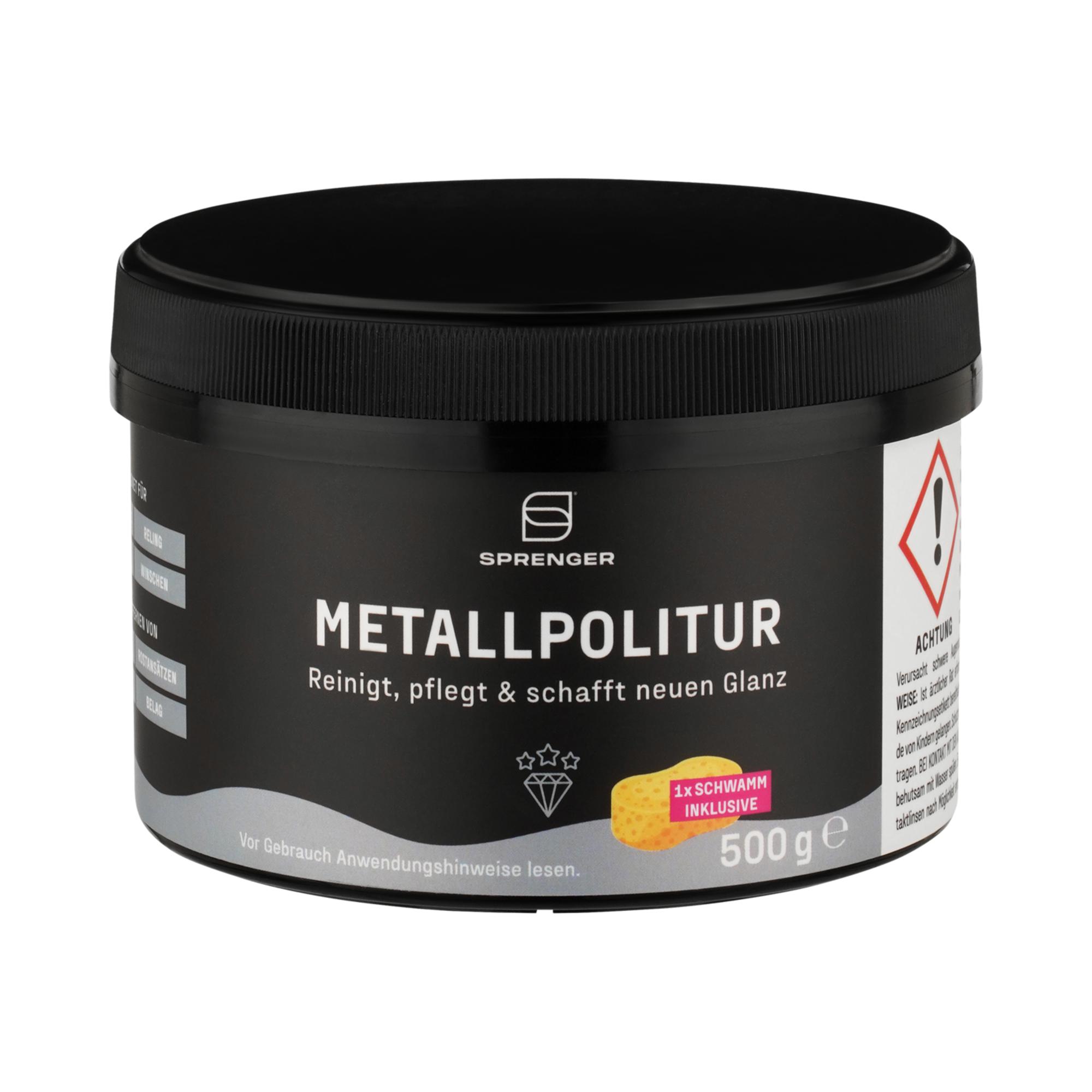 Sprenger Metallpolitur inkl. Schwamm 500g | 0751005000_Vorderseite.png