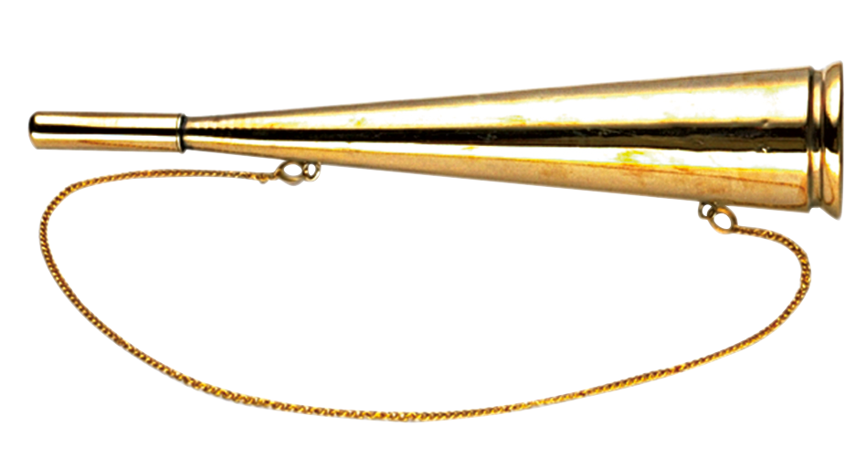 Signalhorn gerade aus Messing