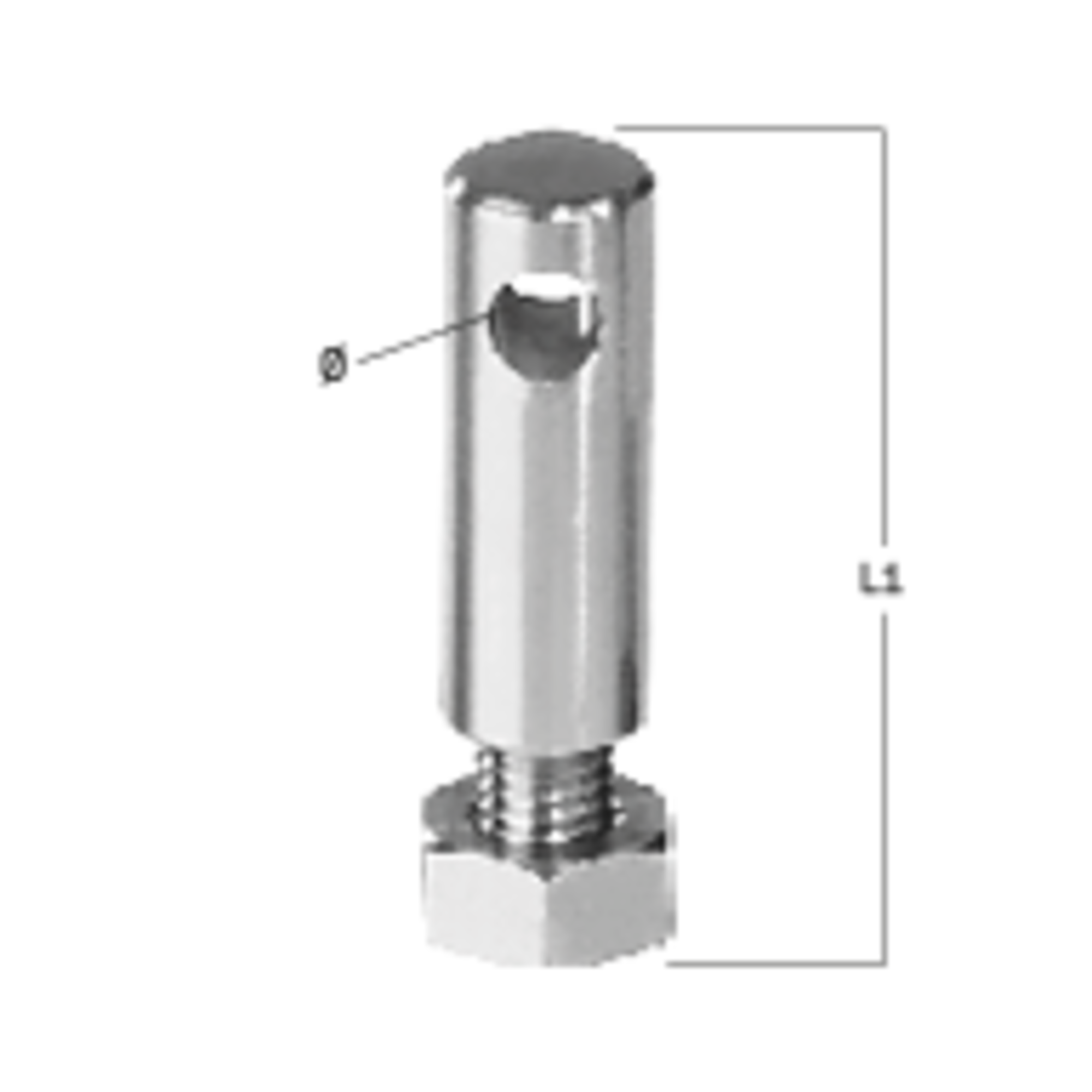 Bolzen ø 14 mm mit M8 Gewinde für Mastfußblock | 33730_20x_55.png
