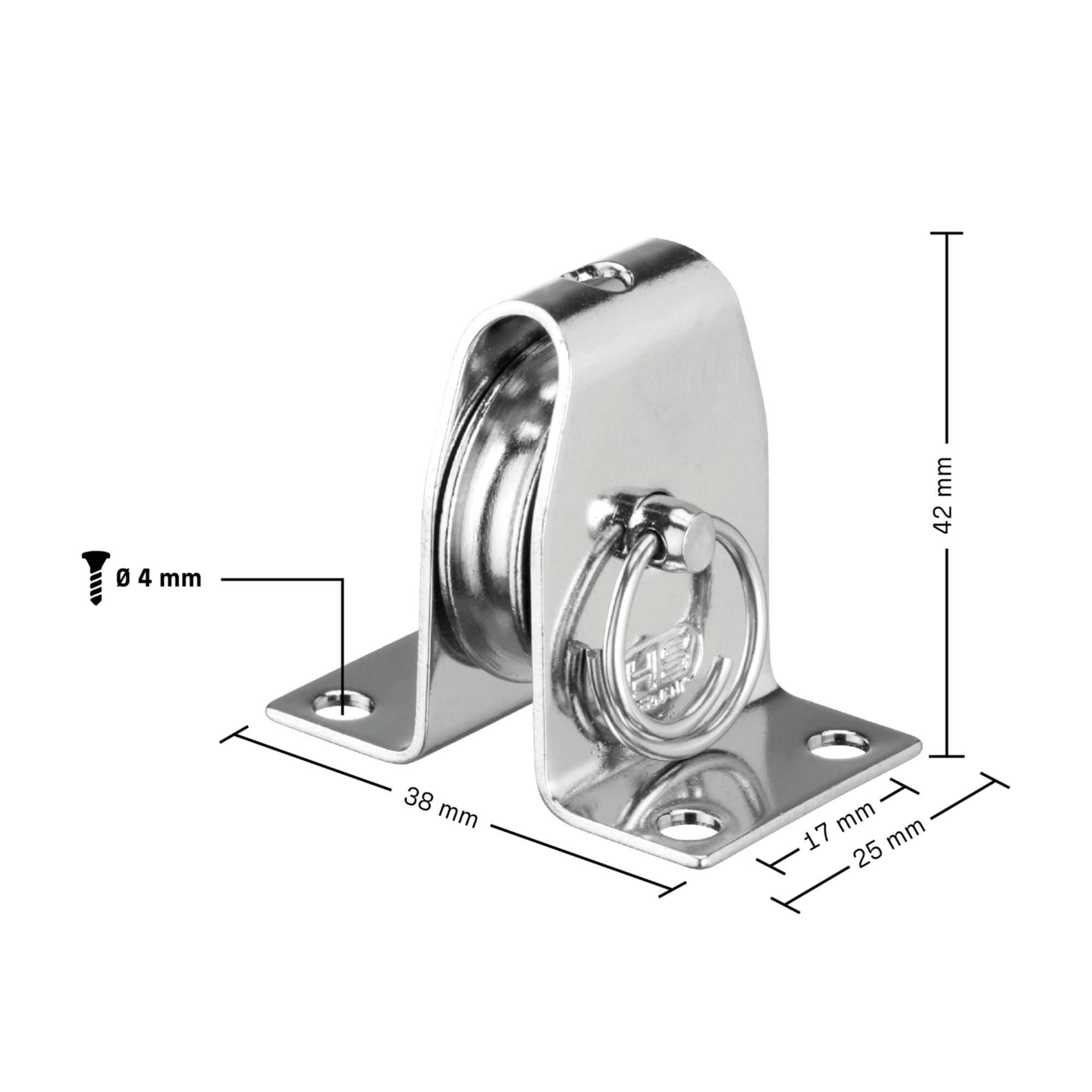 Stehblock für Draht Gleitlager 6 mm 1 Rolle | 3511100155_Skizze.png