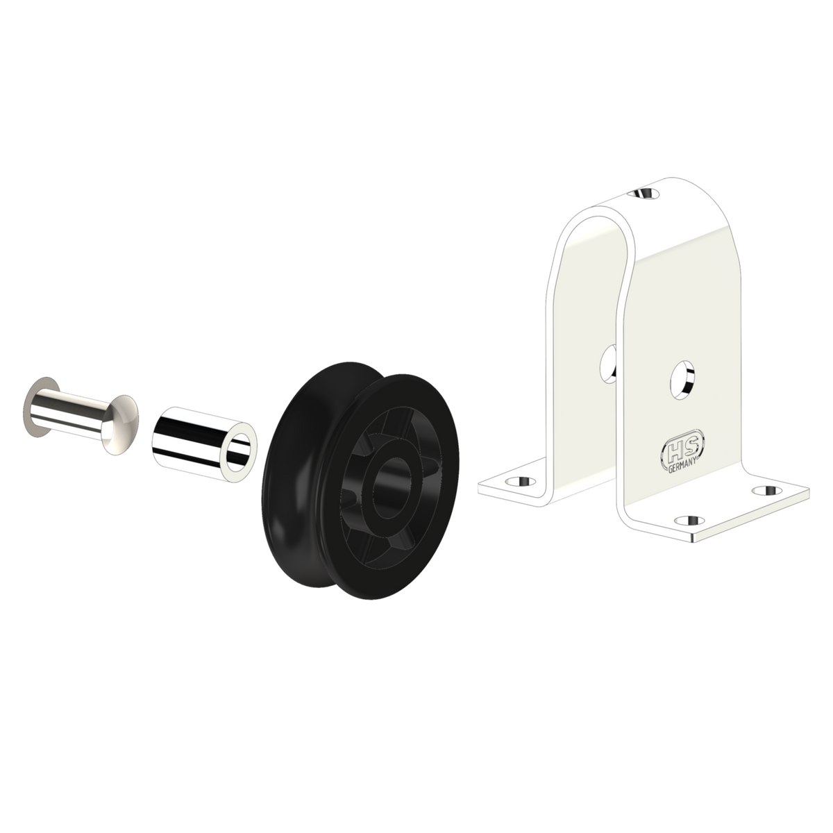 Stehblock Gleitlager 6 mm 1 Rolle | 3511100255_Explo01.png