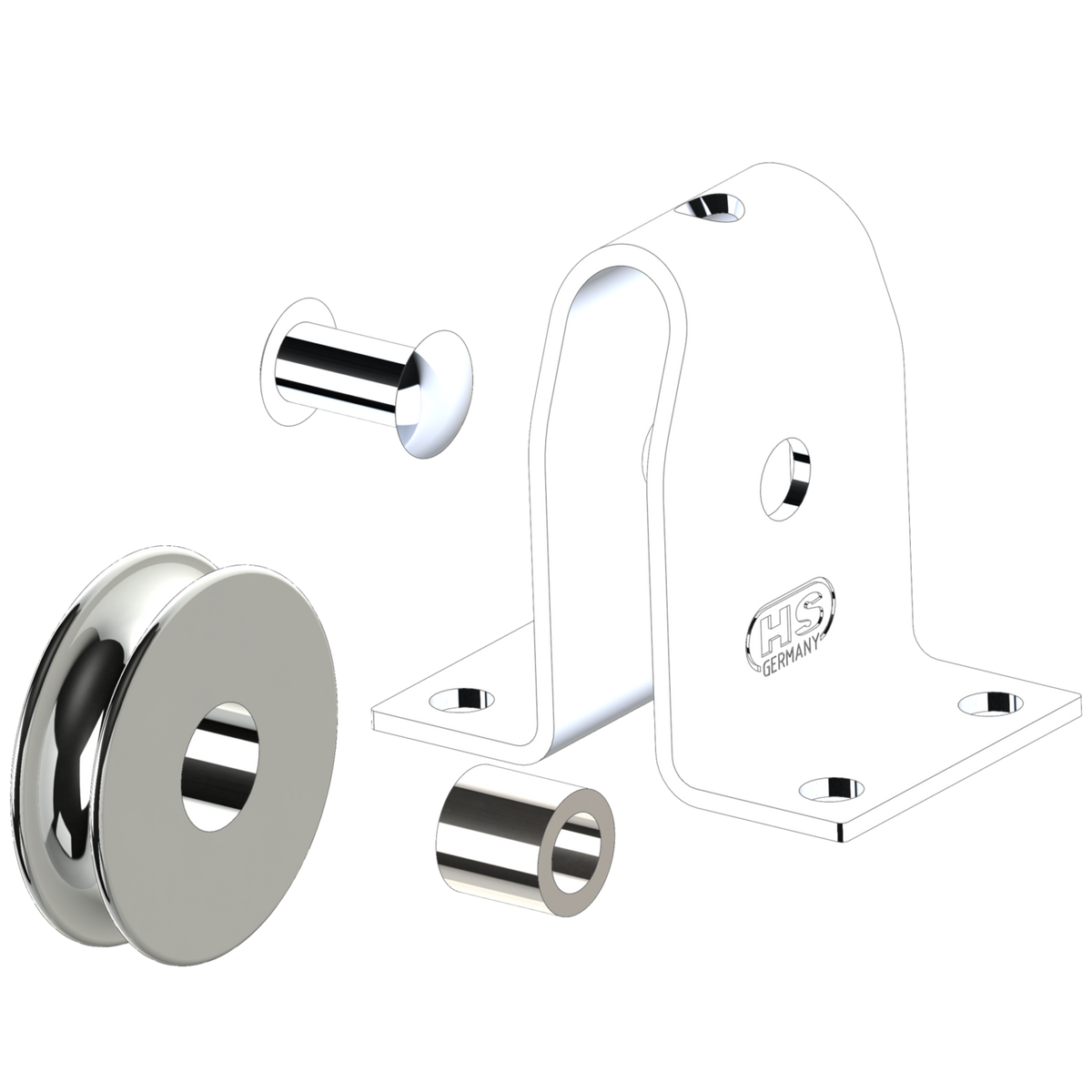 Stehblock für Draht Gleitlager 4 mm 1 Rolle | 3511100355_Explo01.png