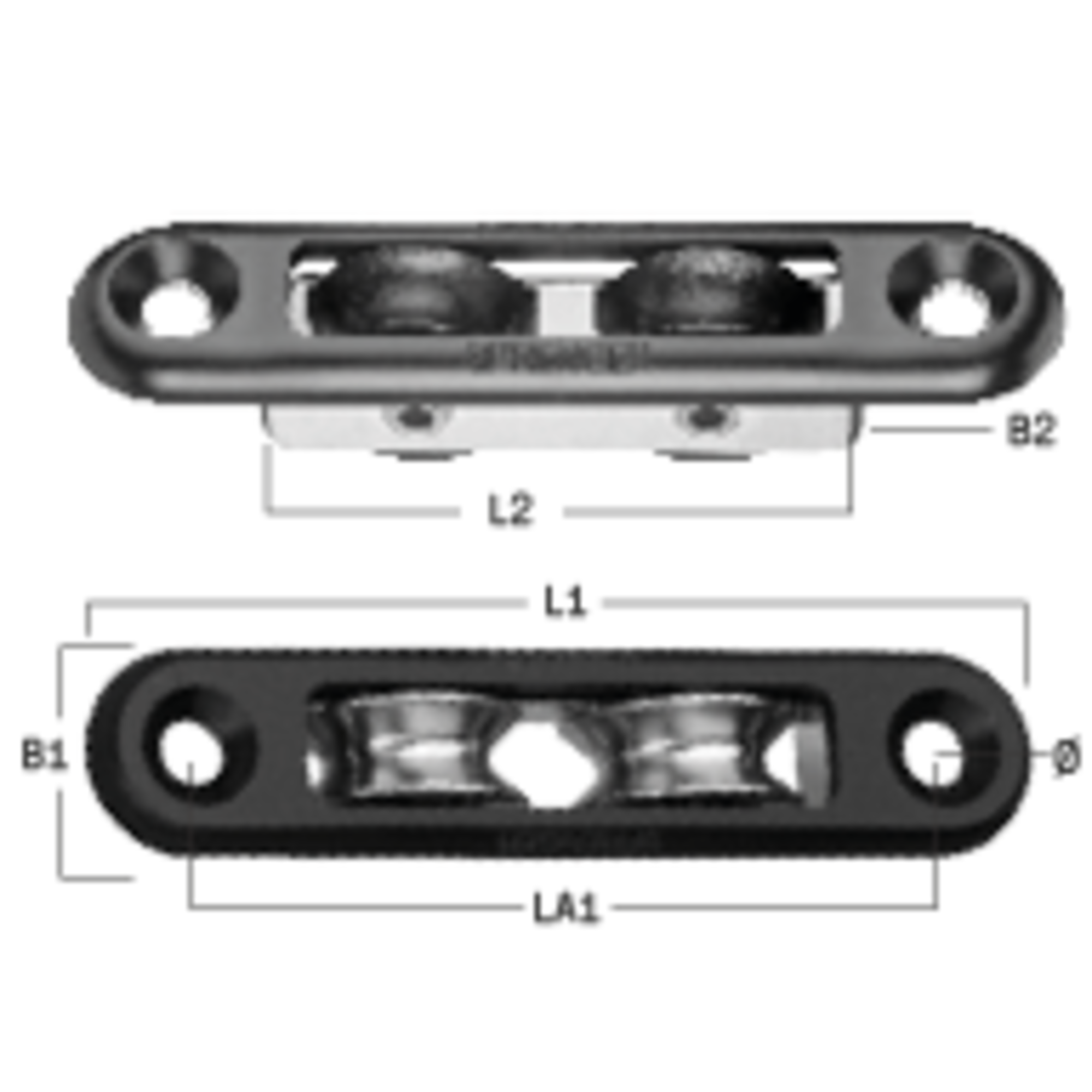 Micro XS Einlassblock Kugellager 6 mm 2 Rollen | 35329_55_2r.png
