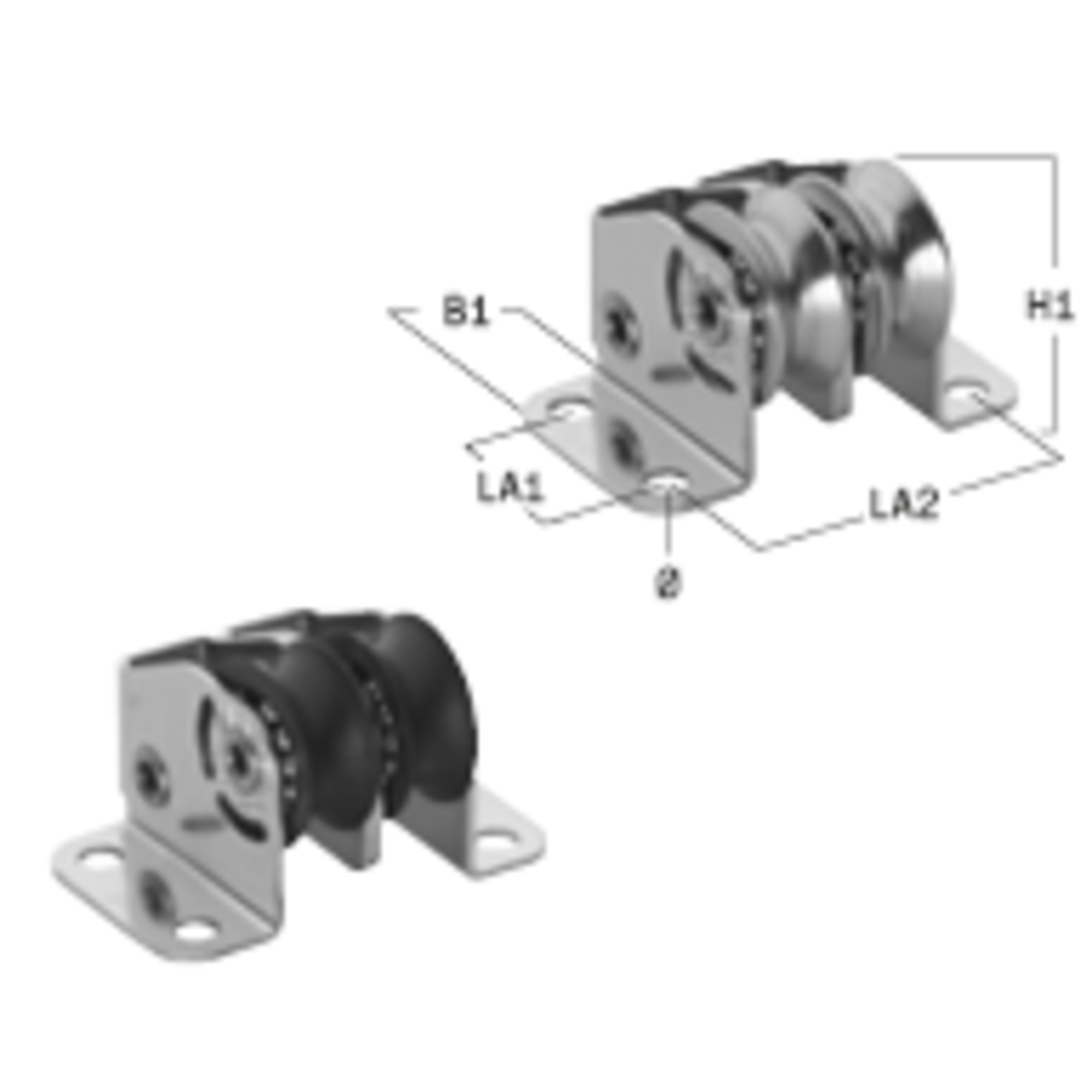 Micro XS Stehblock Kugellager 6 mm 2 Rollen | 35332_55.png