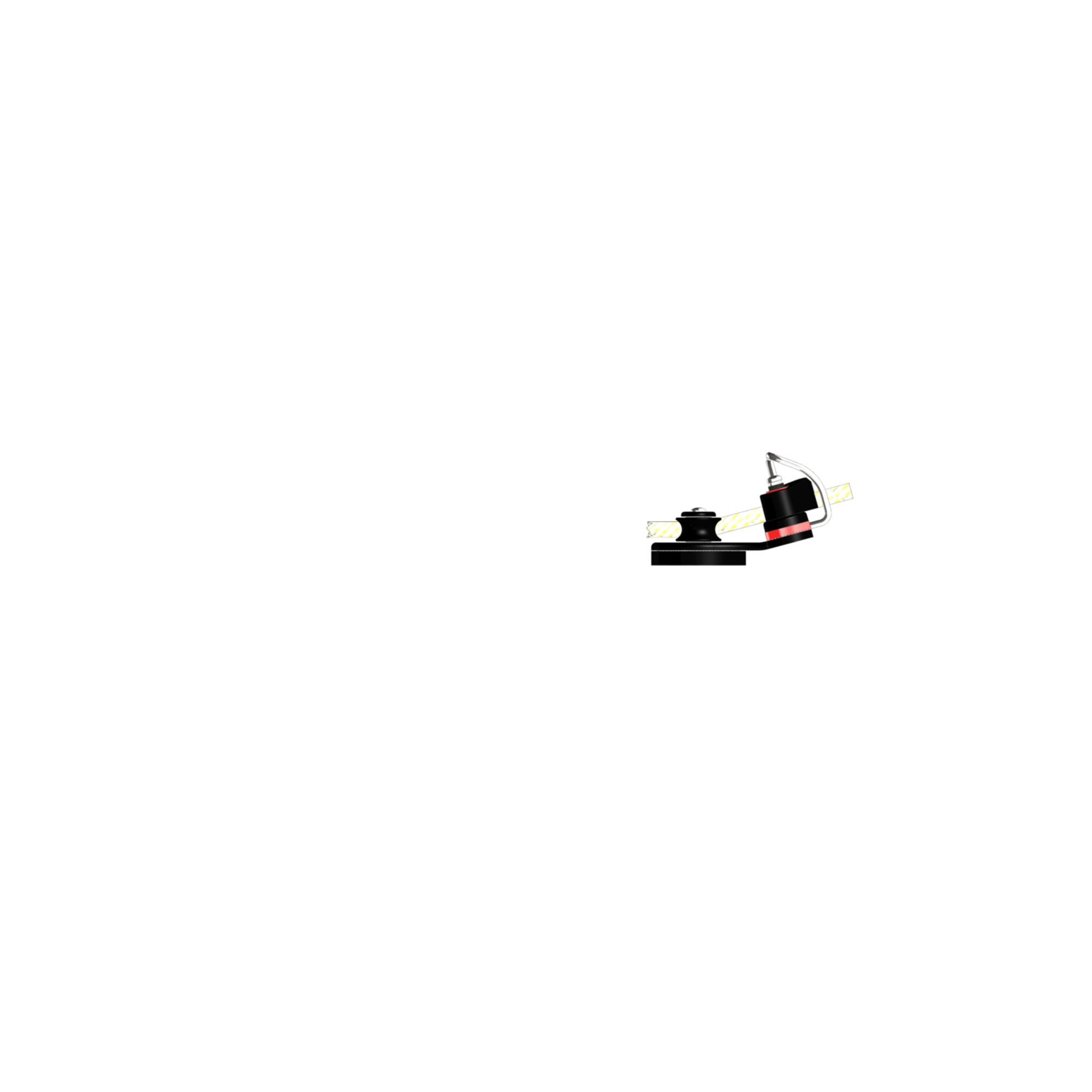 Kugellager Basis 10 mm mit Schotklemme Befestigung mit 3x M5 Senkkopfschrauben | 3540200000_Seitenansicht01.png