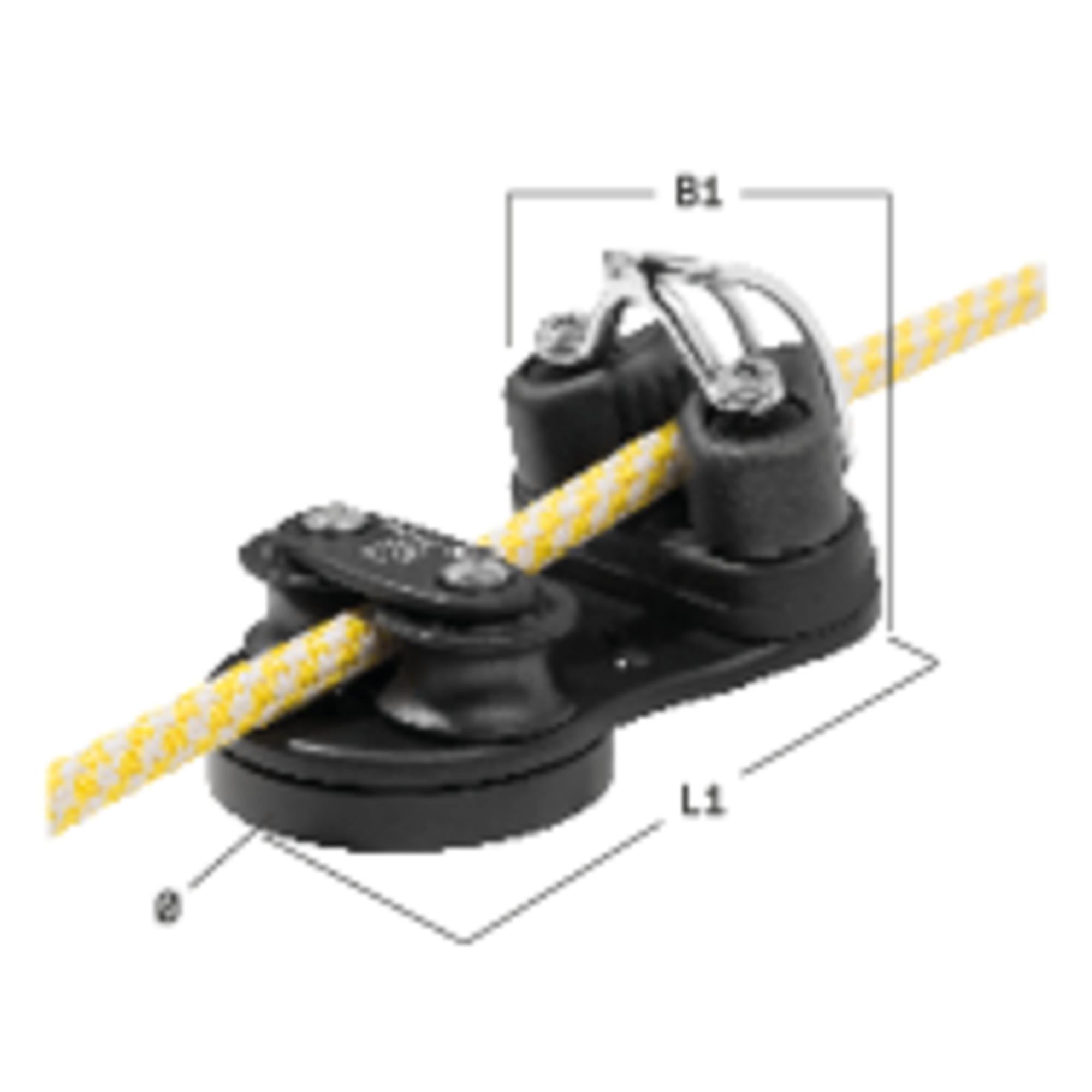Kugellager Basis 10 mm mit Schotklemme Befestigung mit 3x M5 Senkkopfschrauben | 3540200000_katalog.png