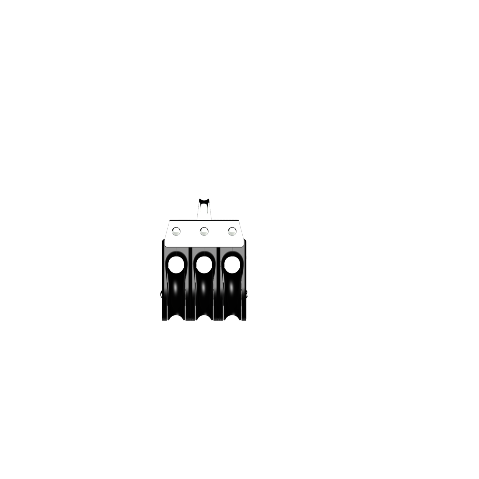 S Block Gleitlager 10 mm 3 Rollen Bügel | 3565210155_Vorderansicht01.png