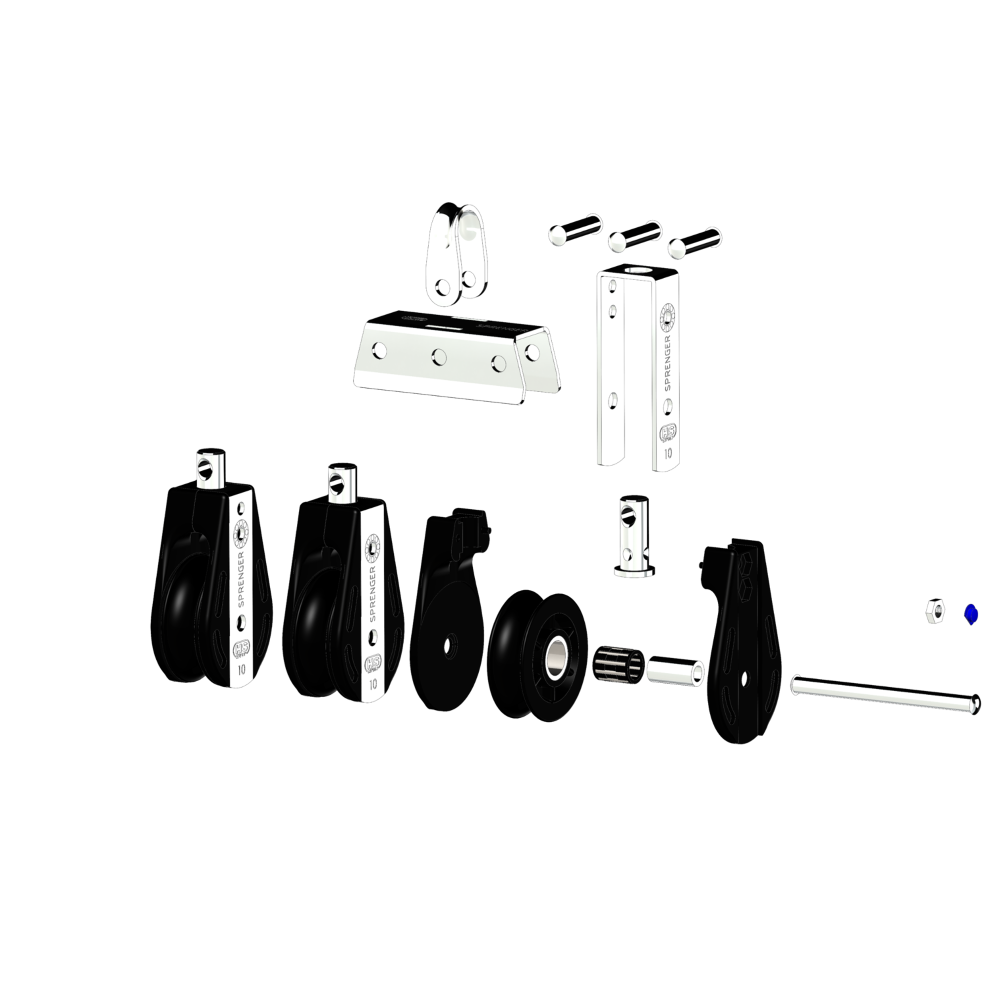 S Block Nadellager 10 mm 3 Rollen Bügel | 3565230155_Explo01.png