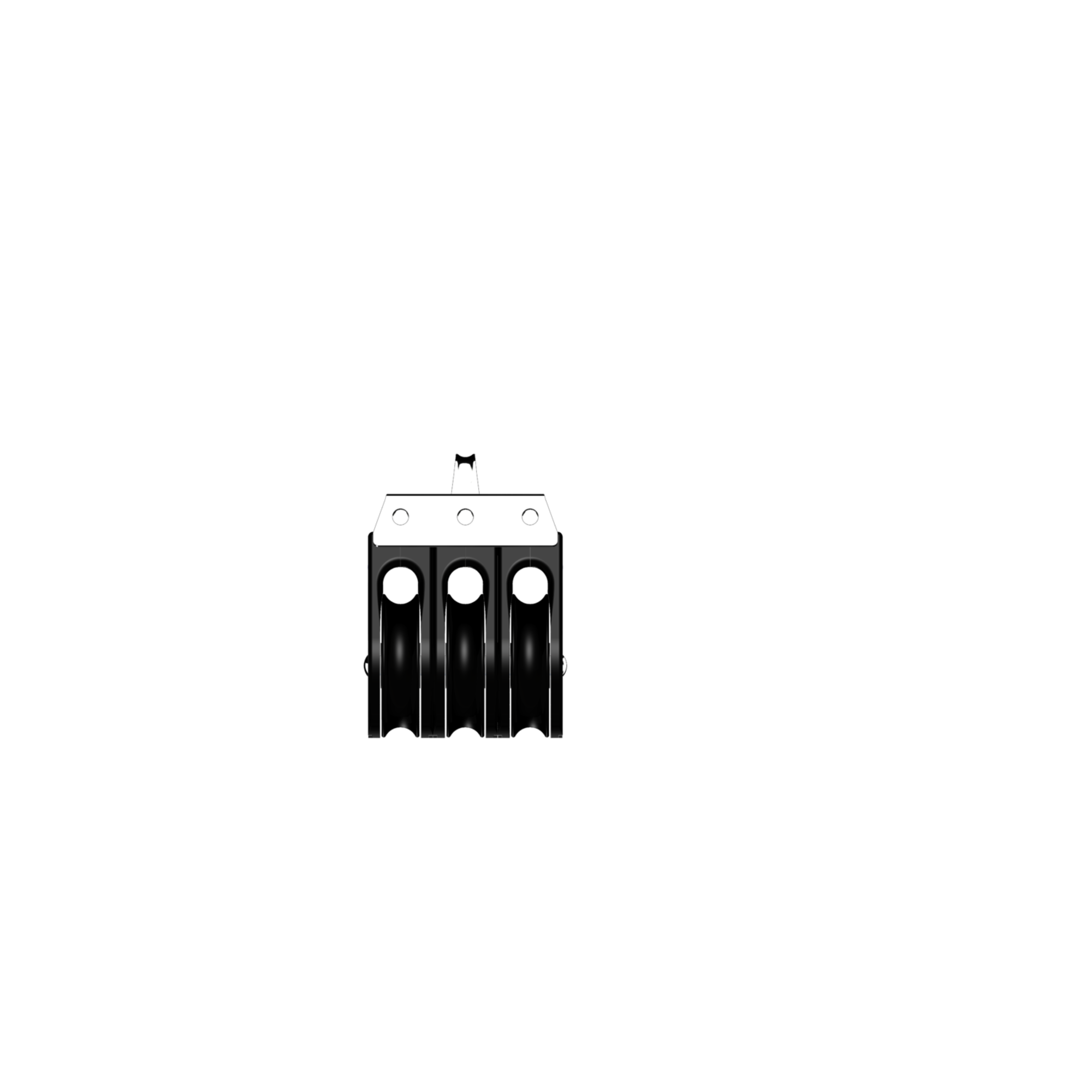 S Block Nadellager 12 mm 3 Rollen durchgehender Bügel | 3565230255_Vorderansicht01.png