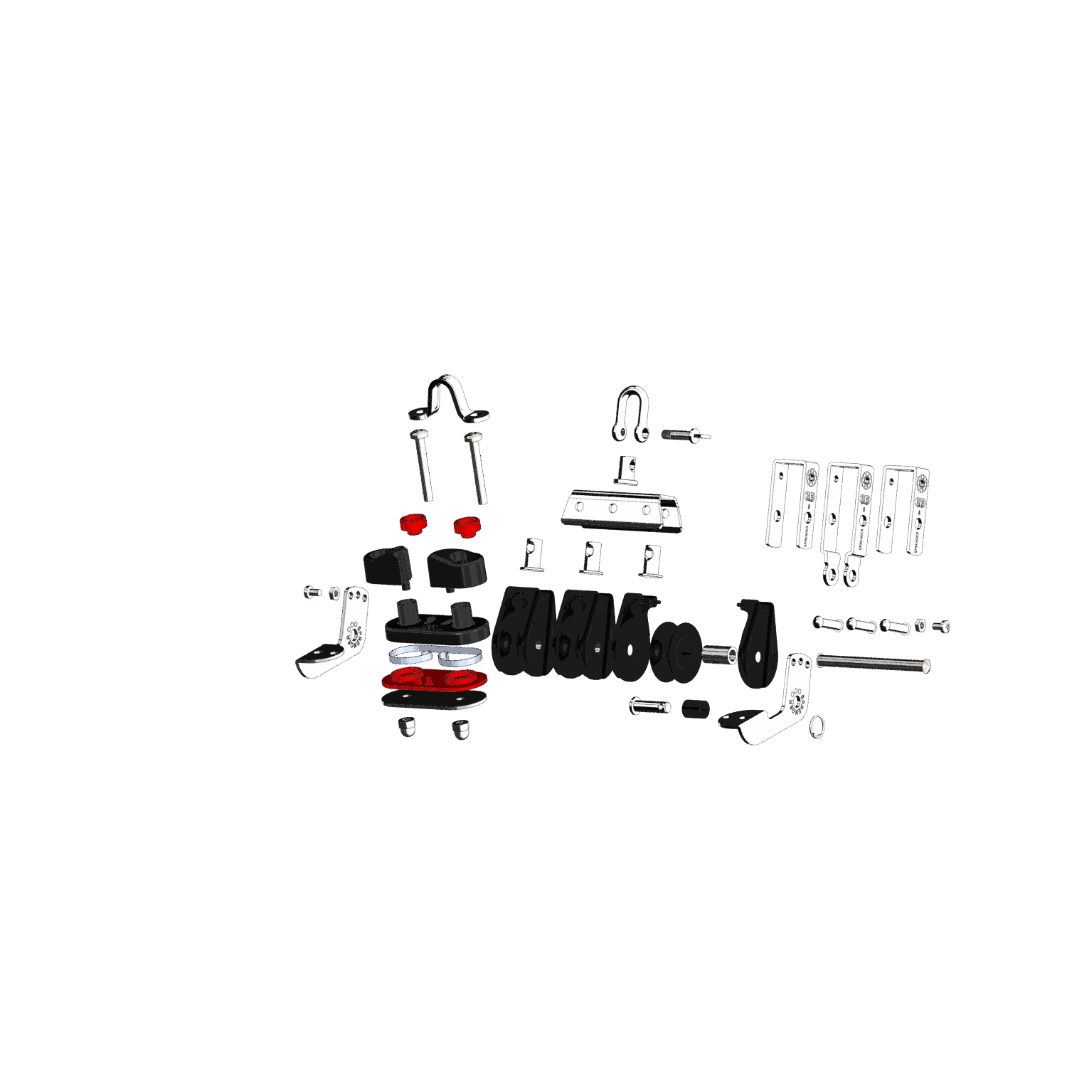 S Block Großschotblock Gleitlager 8 mm 3 Rollen Hundsfott Schotklemme Arretierset | 3567129000_Explo01.png | 1731101591