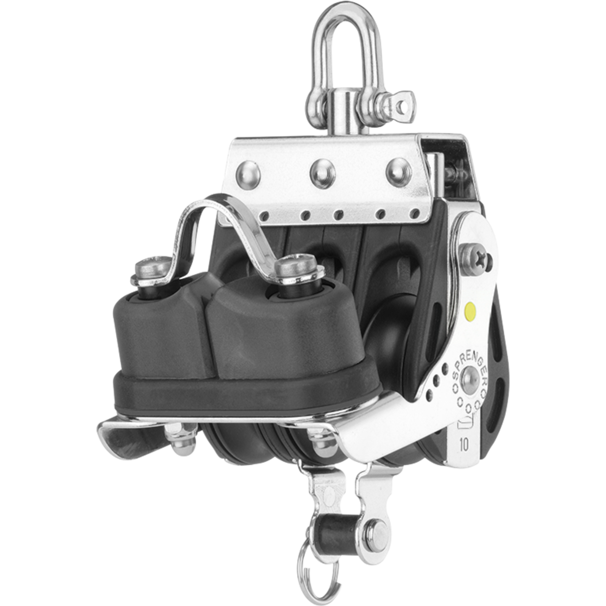S Block Großschotblock Gleitlager 10 mm 3 Rollen Hundsfott Schotklemme Wirbel | 3567129100.png