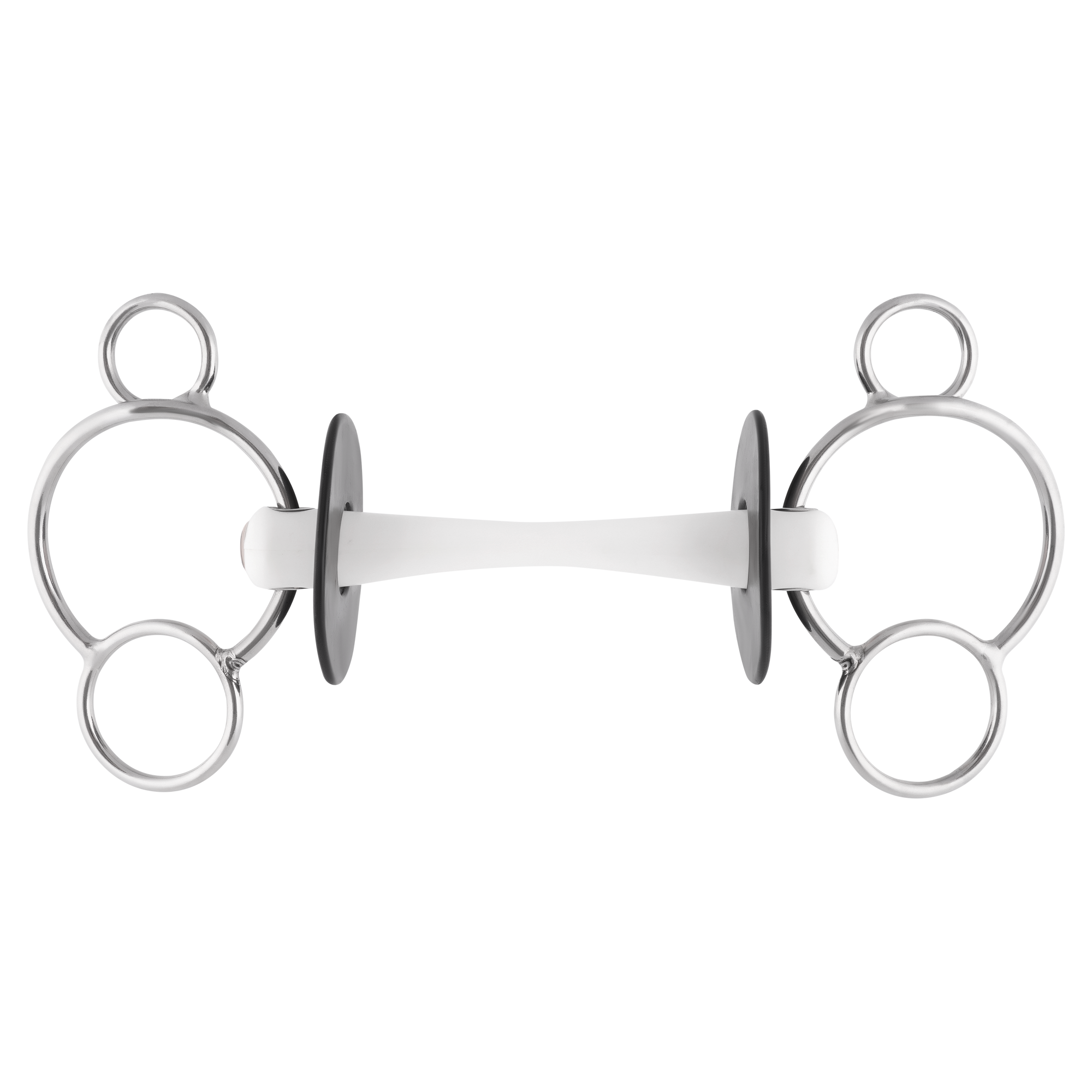 Nathe 3 Ring Gebiss mit biegsamer Stange