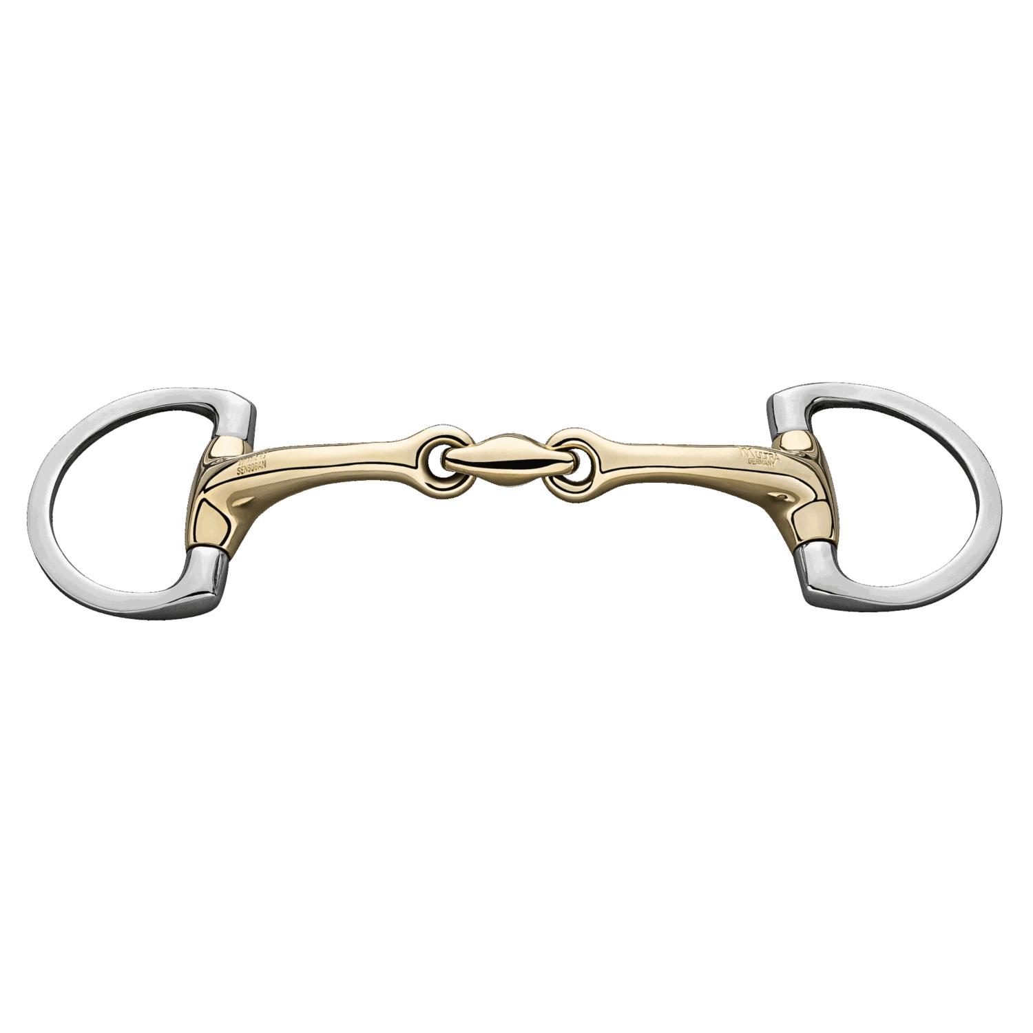 Dynamic RS Olivenkopf Unterlegtrense mit D förmigem Ring 14 mm doppelt gebrochen | 40244_78.png | 1731064645