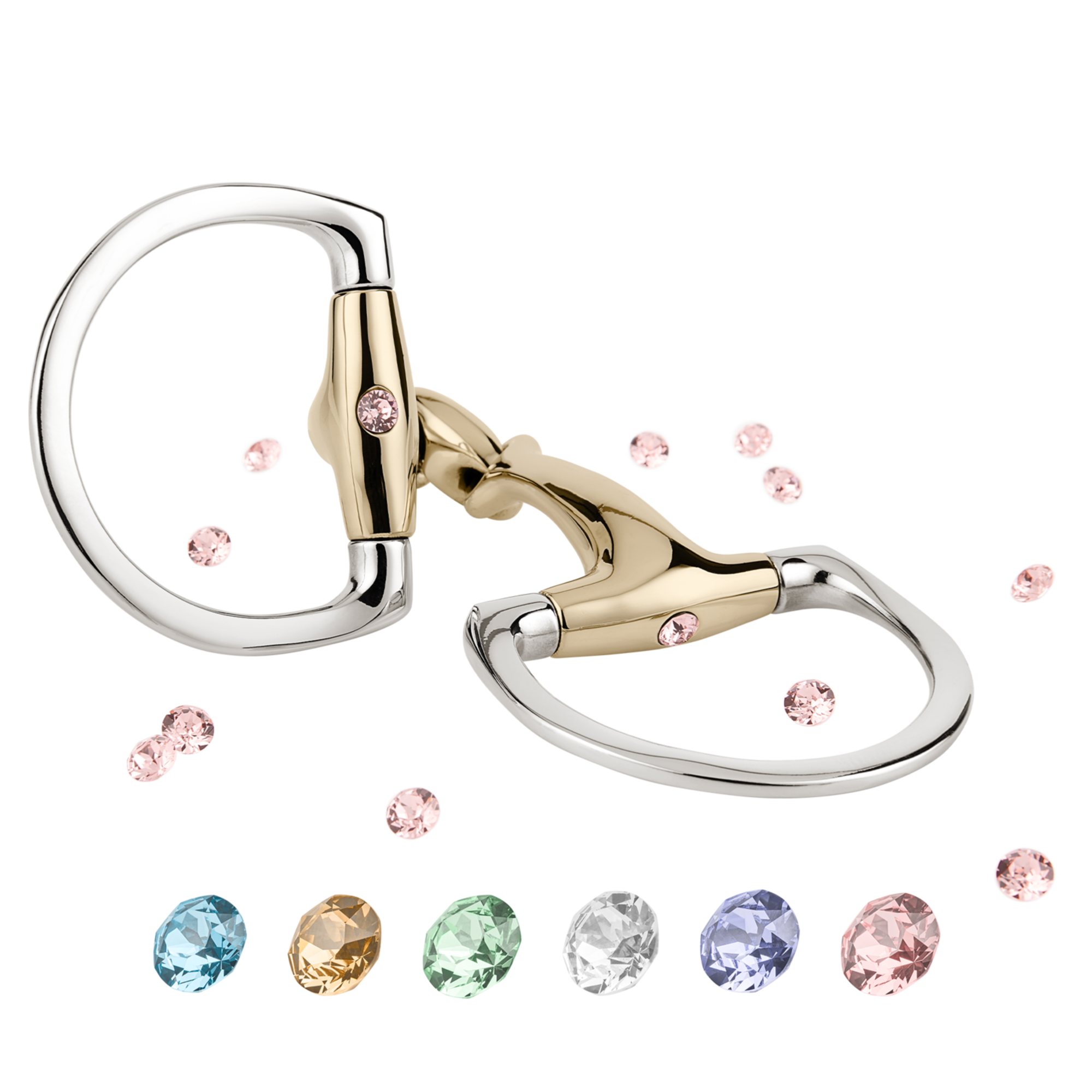 Dynamic RS Shine Bright Olivenkopfgebiss mit D förmigem Ring doppelt gebrochen 16 mm | 40406_F_Vintage_Rose_02.png