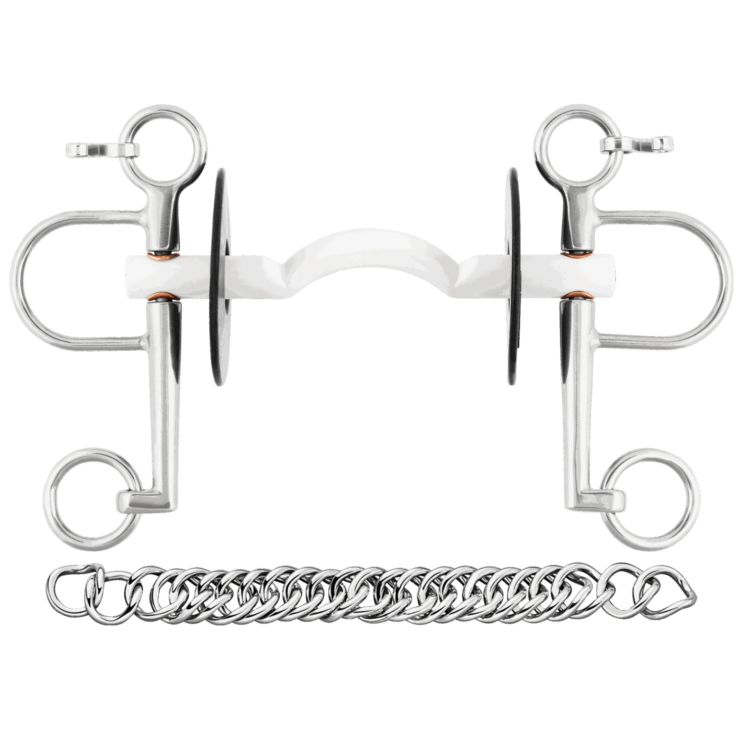 Nathe Pelham 15 mm mit harter Stange Zungenfreiheit und langen Anzügen | 42076_00.png | 1753426823