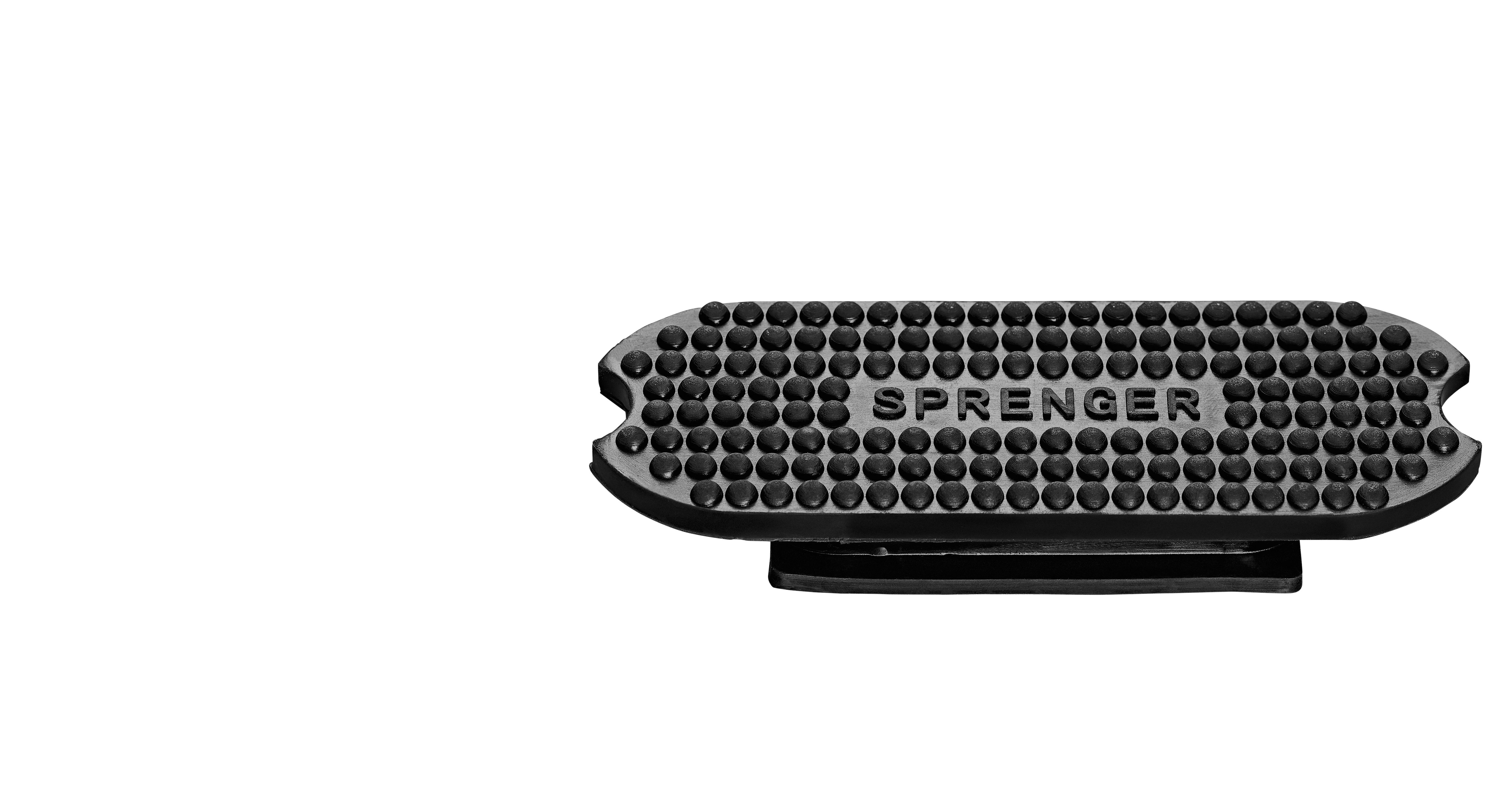 Steigbügeleinlage schwarz mit Sprenger Logo