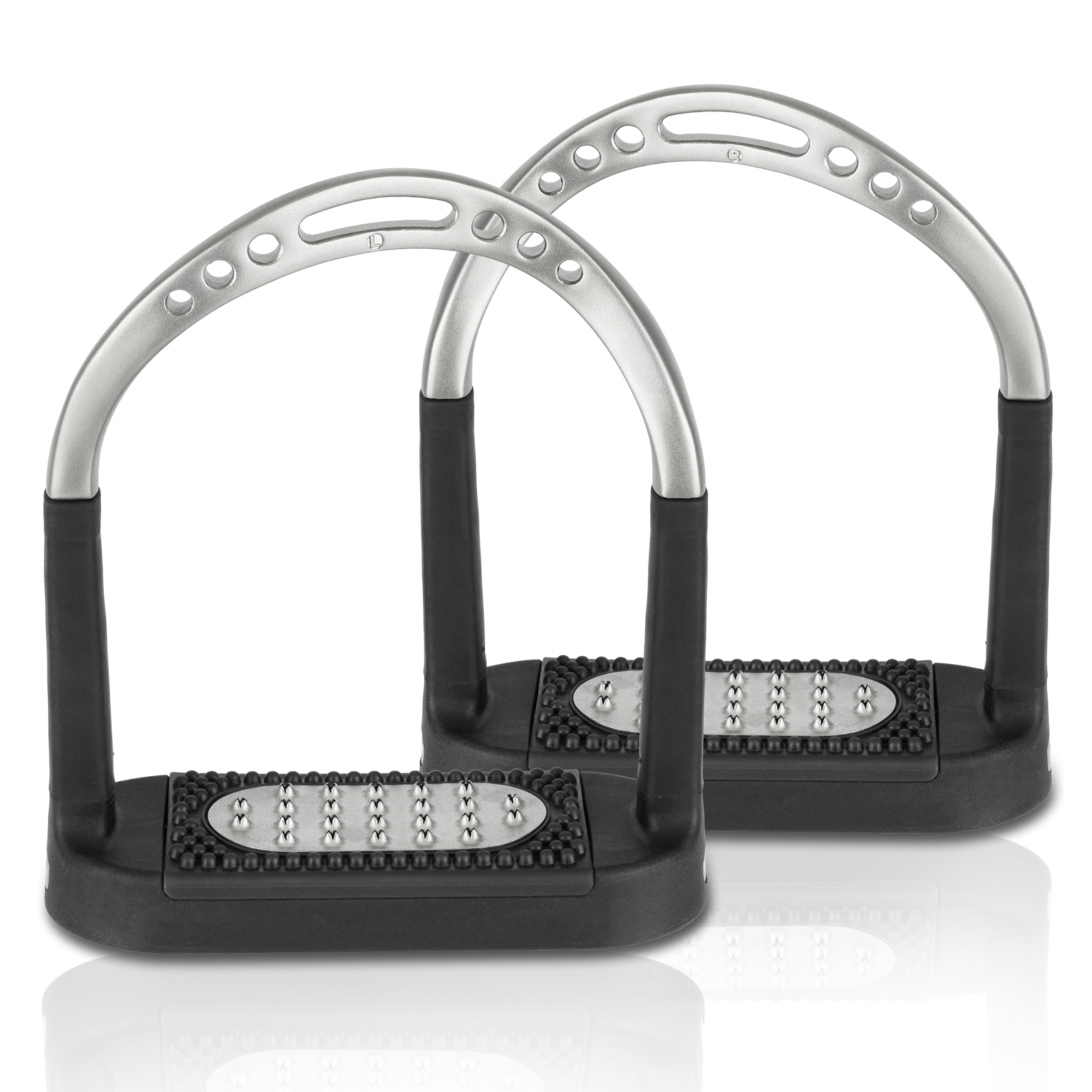 FLEXCITE Grip Steigbügel Edelstahl rostfrei matt 120 mm Trittweite | 4428912265_Spiegelung.png