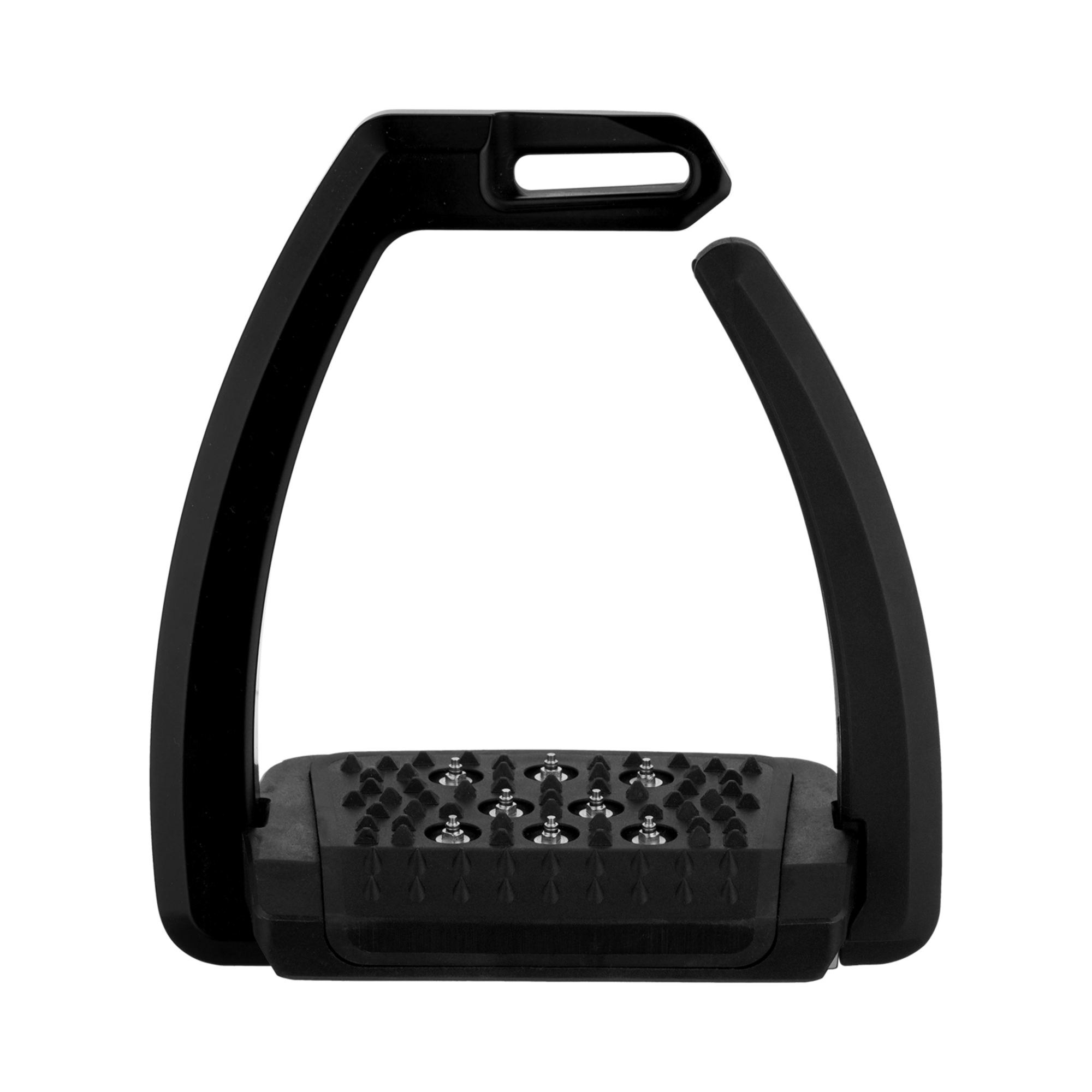 Aero Steigbügel mit Spikes schwarz eloxiert 120 mm Trittweite | 4429112253.png