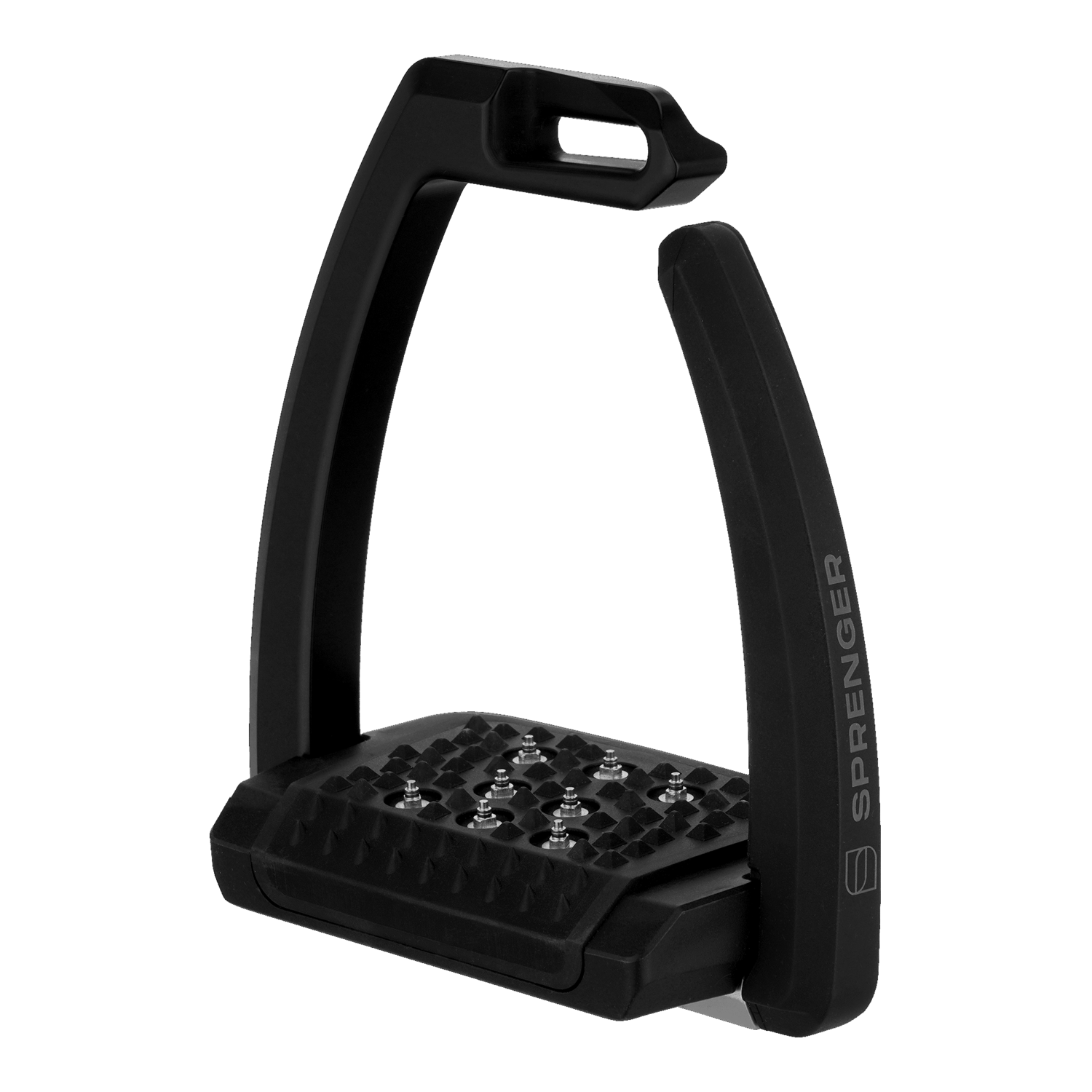 Aero Steigbügel mit Spikes schwarz eloxiert 120 mm Trittweite | 4429112253_1.png | 1731067109