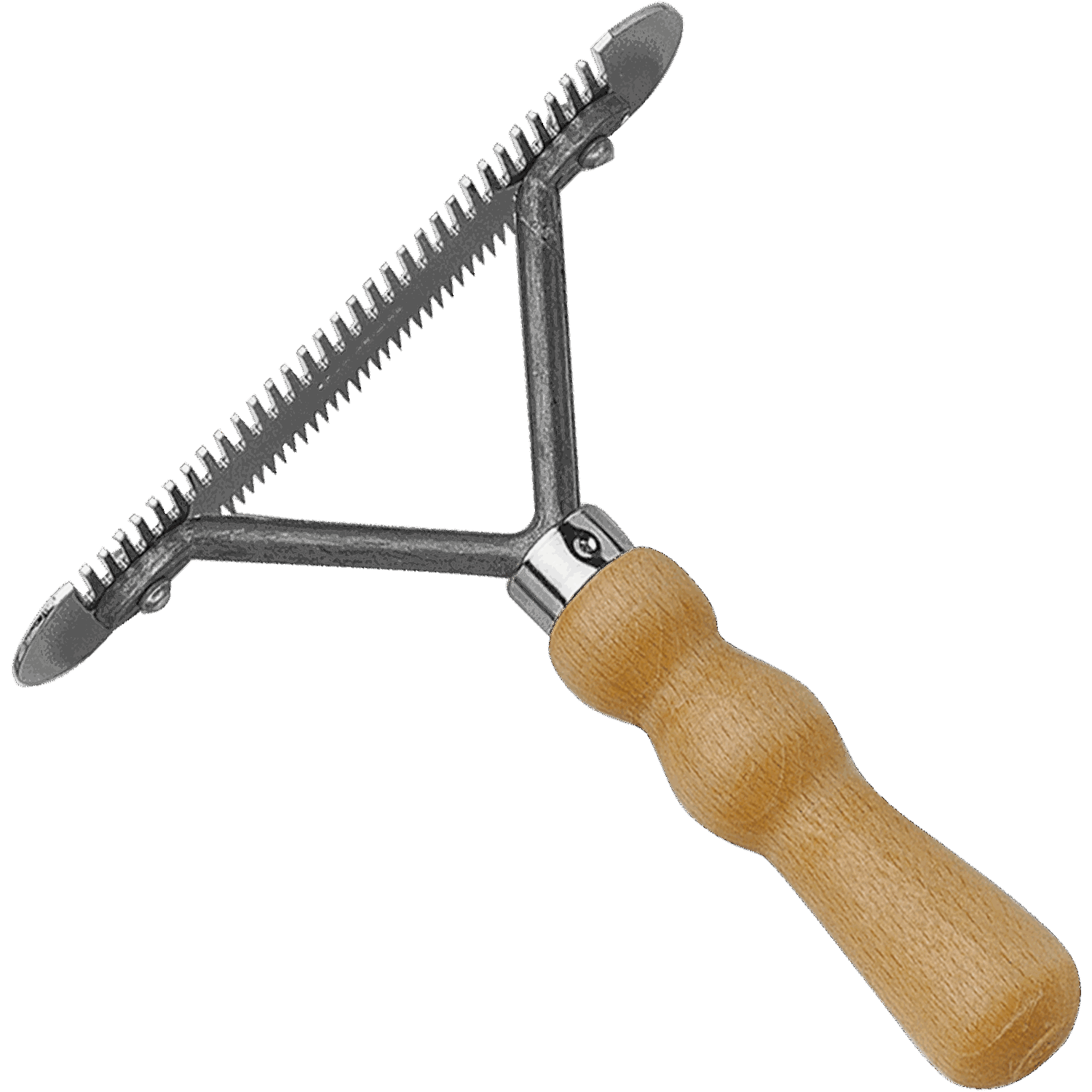 Kratzer mit Holzgriff 2 seitig gezahnt | 45263_000_00.png | 1731070514
