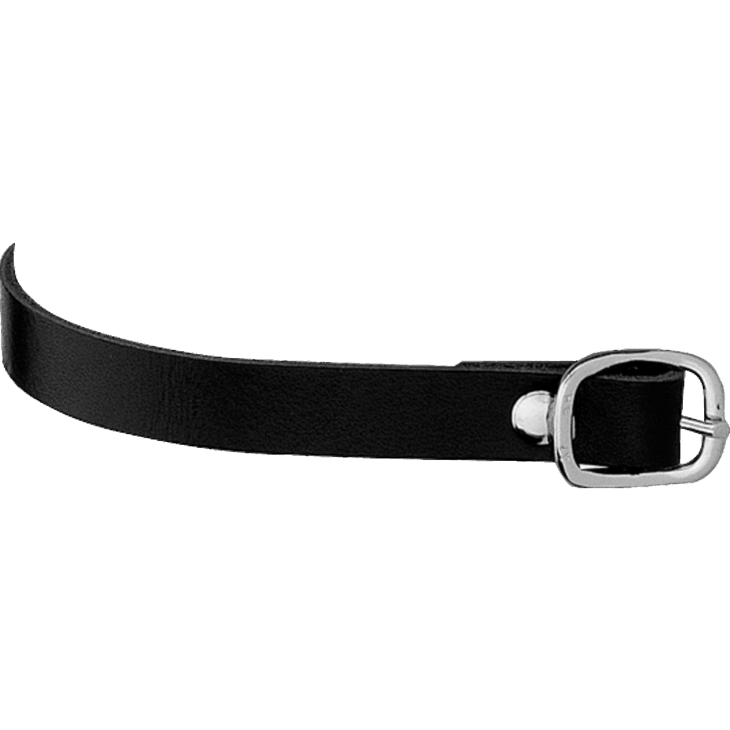 Sporenriemen 45 cm Leder schwarz Schnalle silber | 49186_00.png | 1731069838