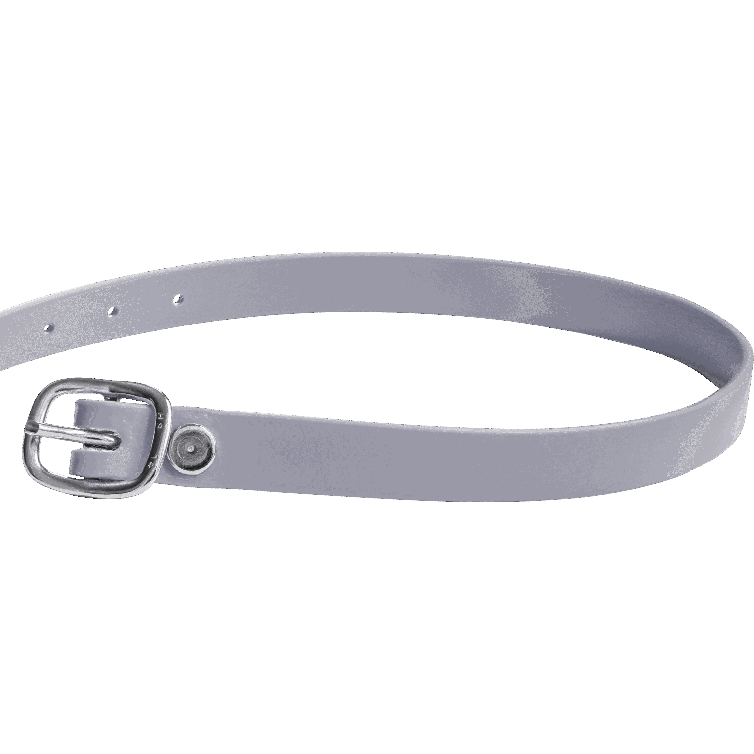 Sporenriemen 45 cm BioThane® grau Schnalle silber | 49187045C0-2.png | 1731069932