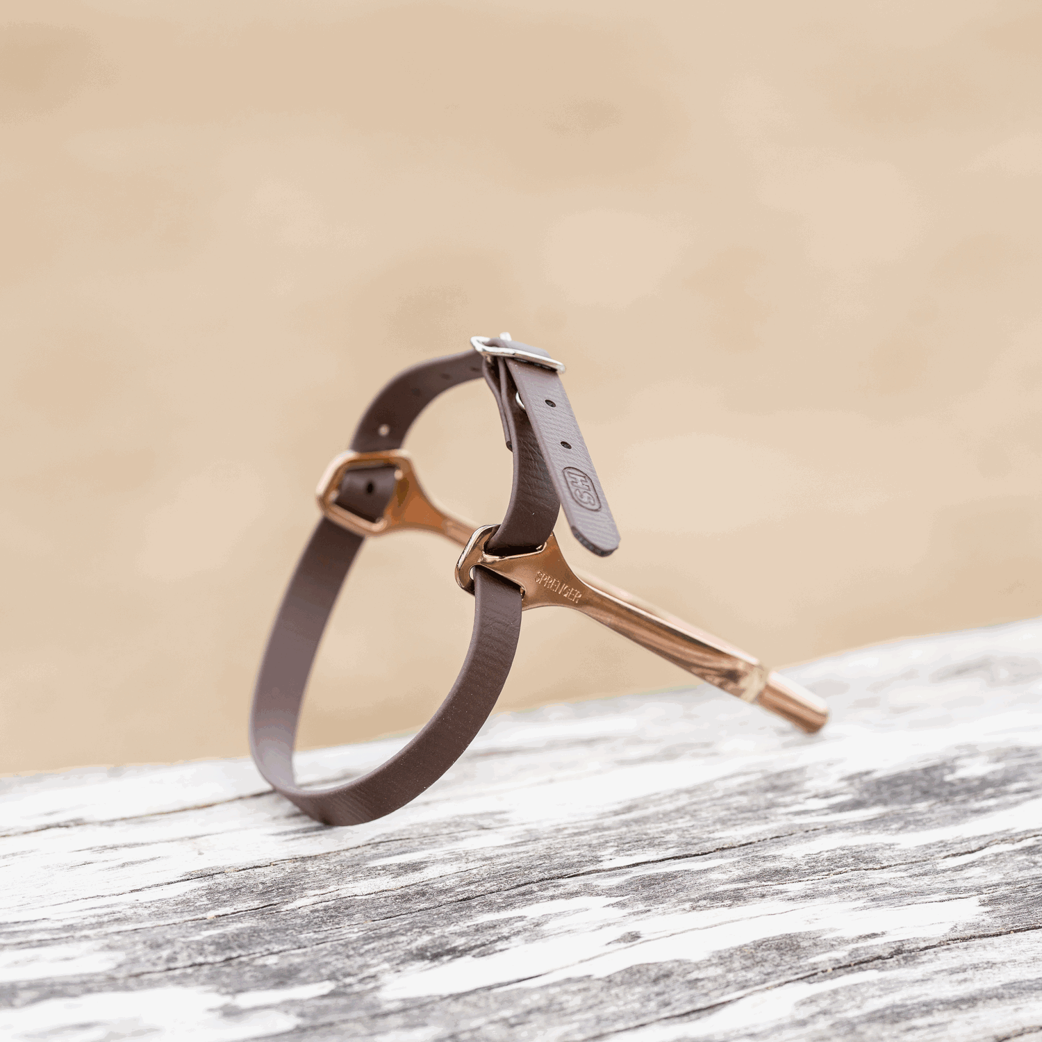 Sporenriemen 45 cm BioThane® braun Schnalle silber | 49187045G0_4.png | 1731069988