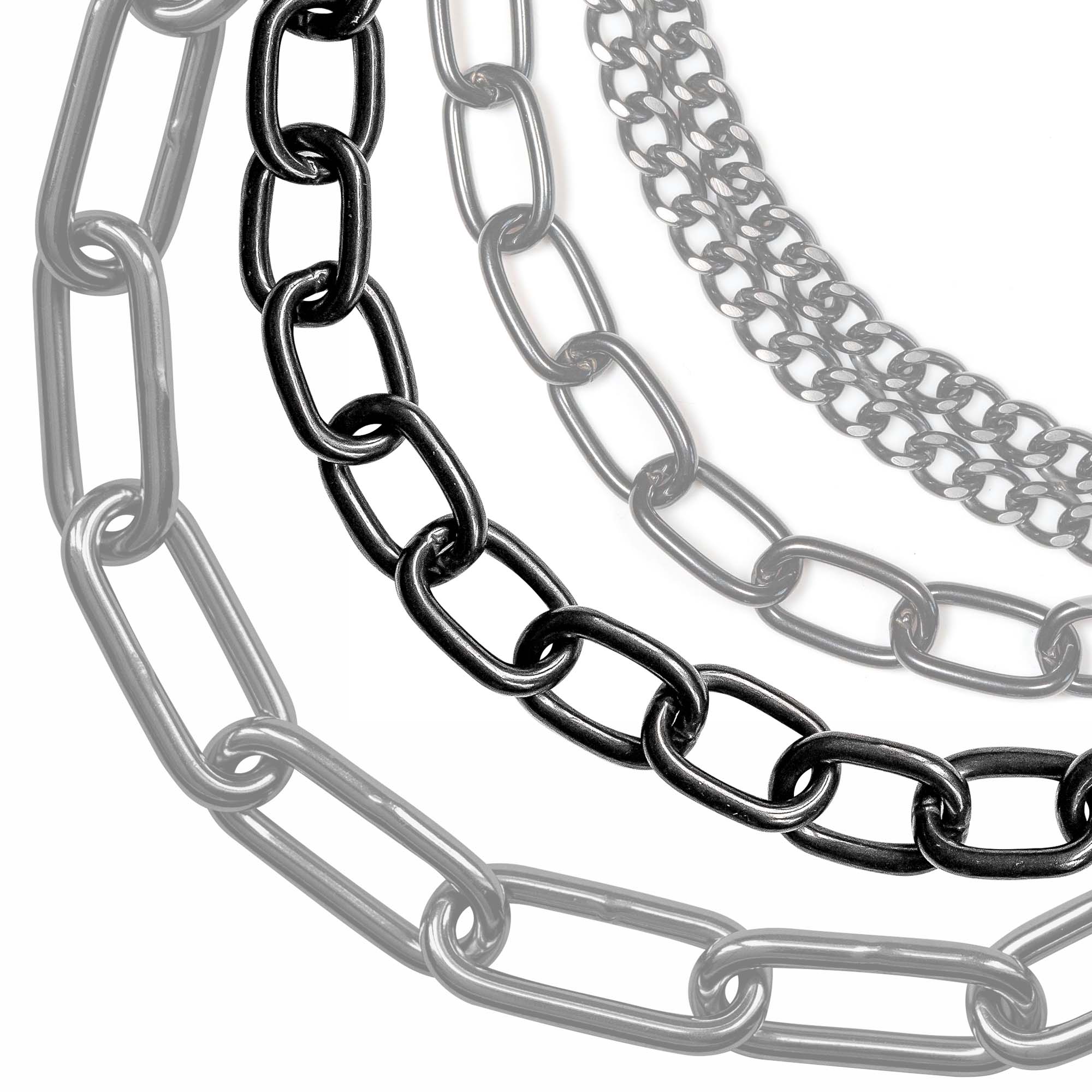 Verschiedene 4mm Edelstahl Ketten