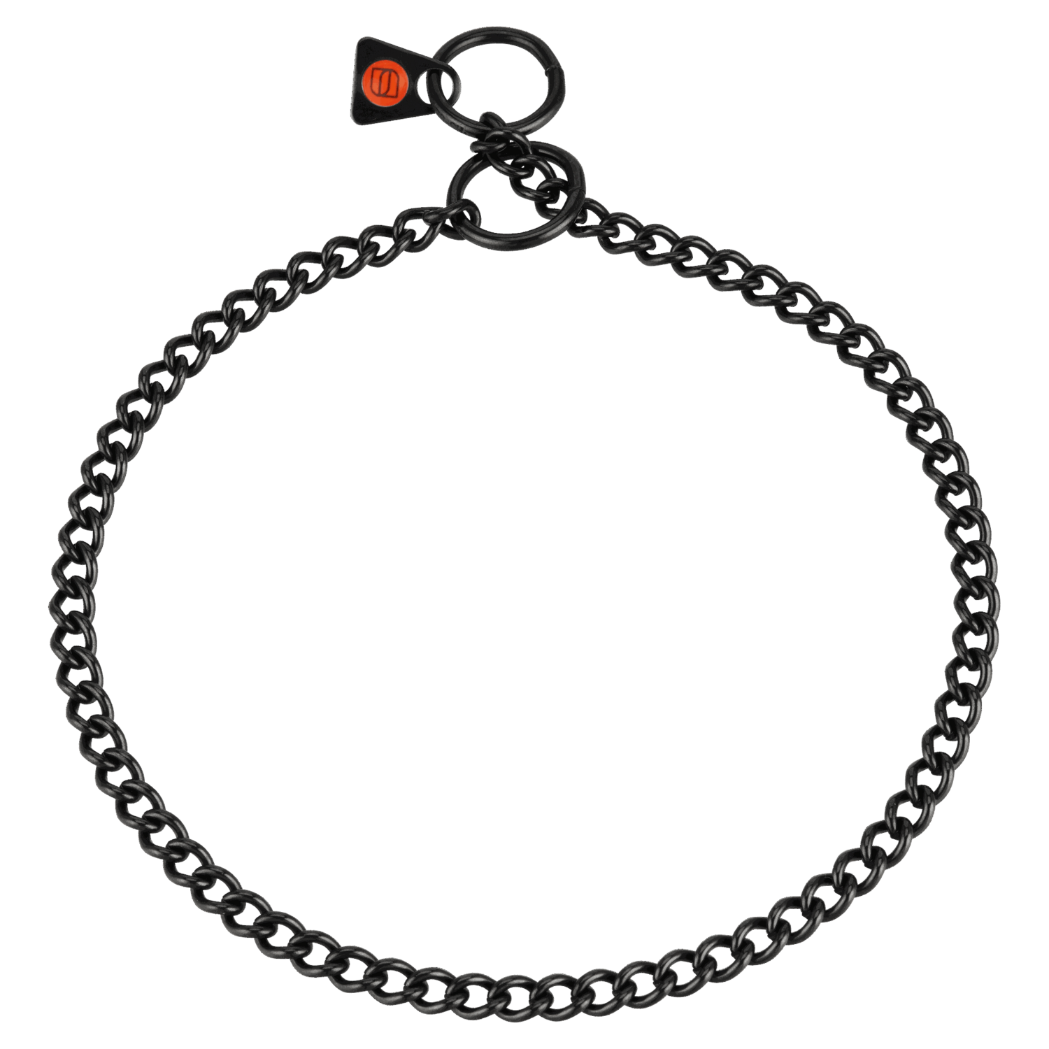 Halskette runde Glieder Edelstahl Rostfrei schwarz 2 mm | 50803_57.png | 1734005131