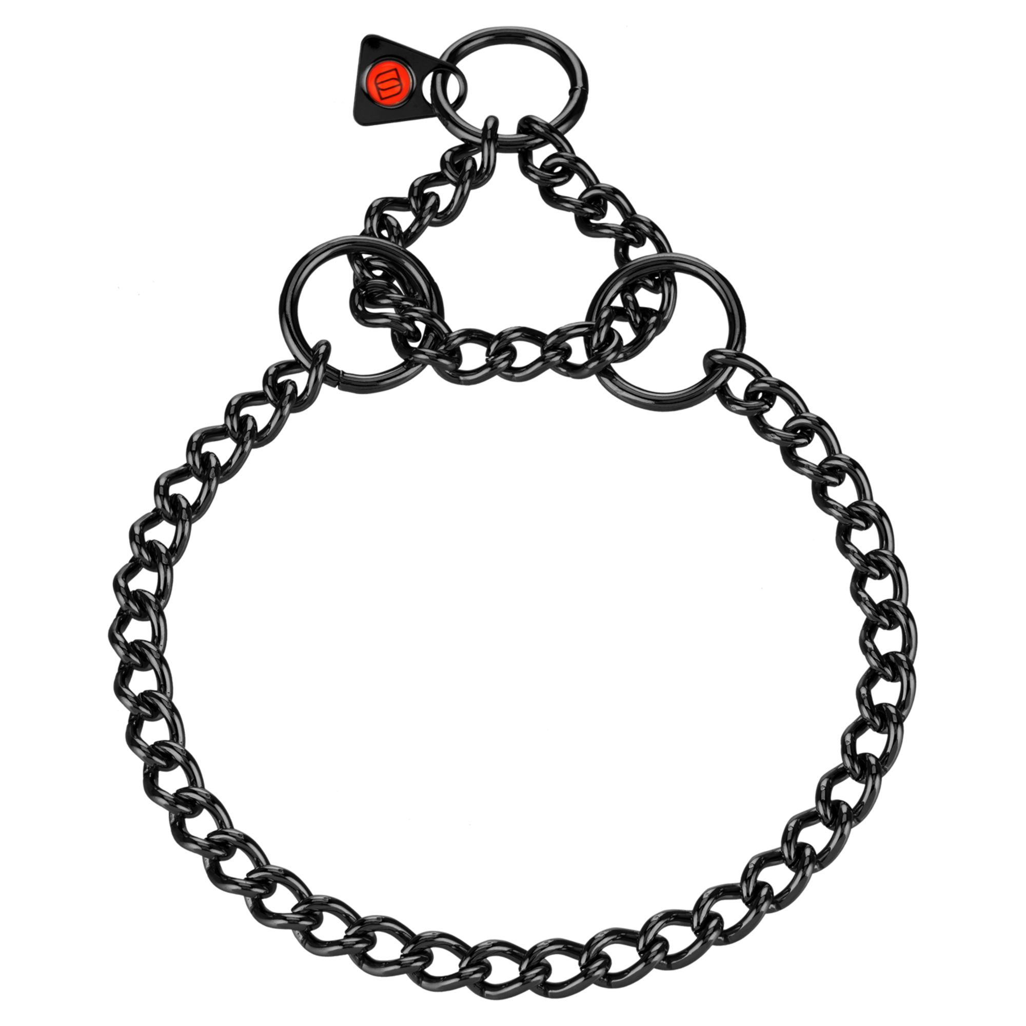 Halskette runde Glieder Edelstahl Rostfrei schwarz 2 5 mm | 50982-57.png