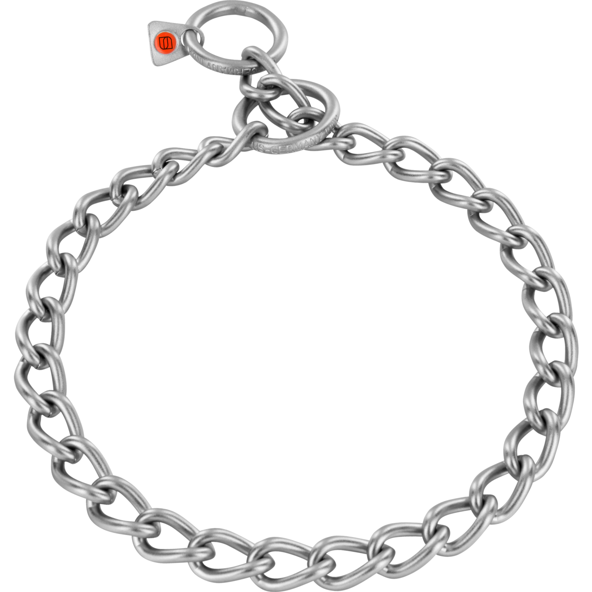 Halskette runde Glieder Edelstahl Rostfrei matt 4 mm | 51381_65.png
