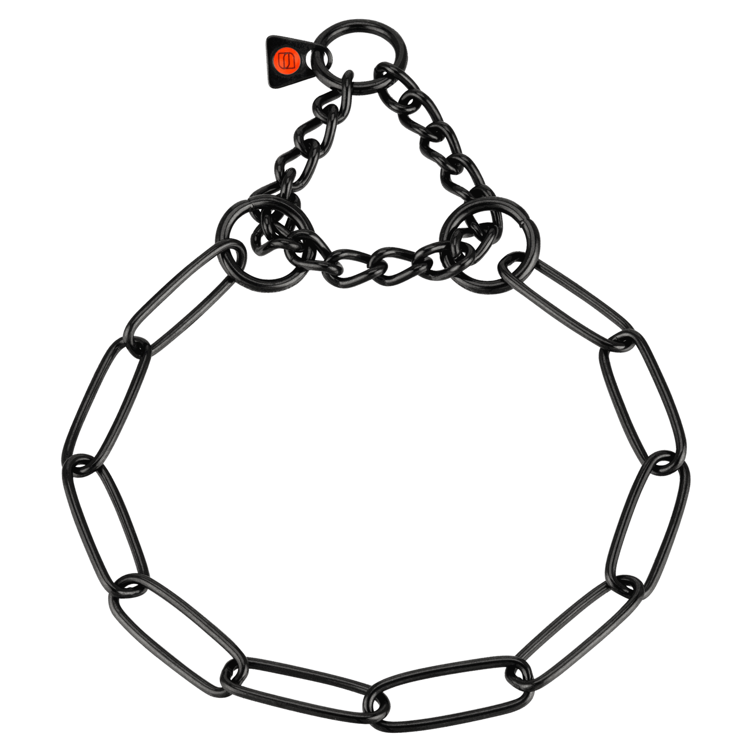 Halskette mit Zugbegrenzung Edelstahl Rostfrei schwarz 3 mm | 51514-57-10.png | 1731103213