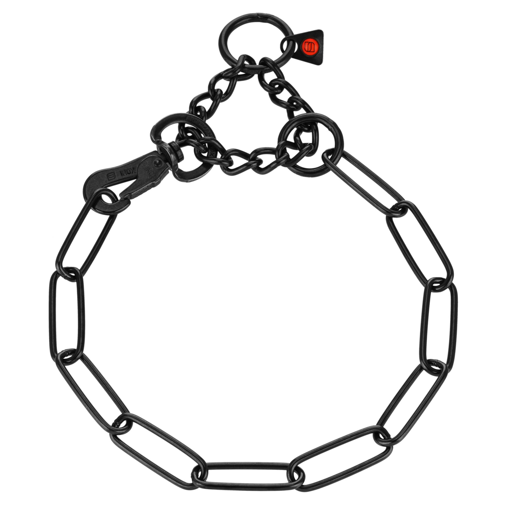 Halskette verstellbar mit SPRENGER Haken Edelstahl Rostfrei schwarz 3 mm | 51516_57.png