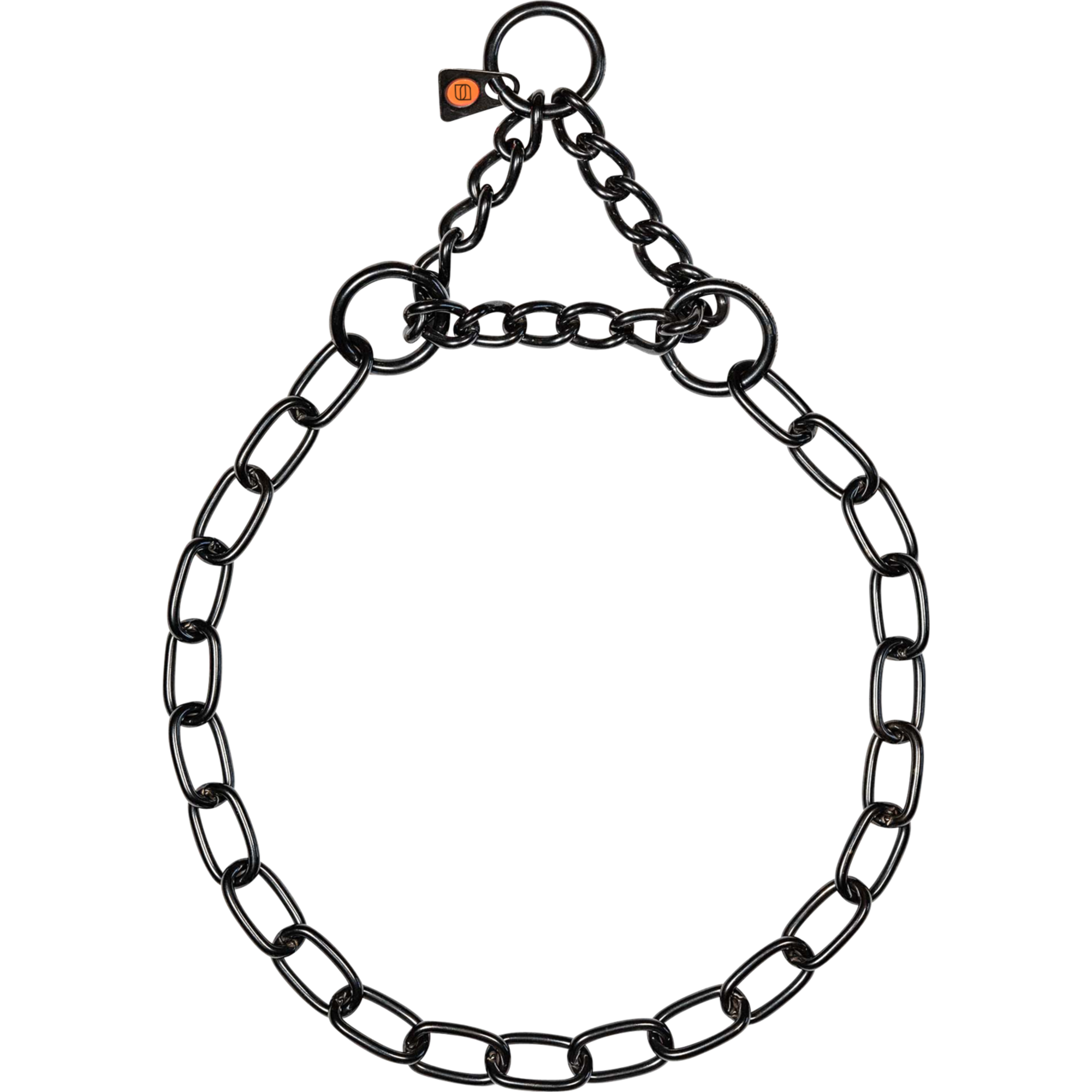 Halskette medium mit Durchzugskette Edelstahl Rostfrei schwarz 3 mm | 51545_57.png