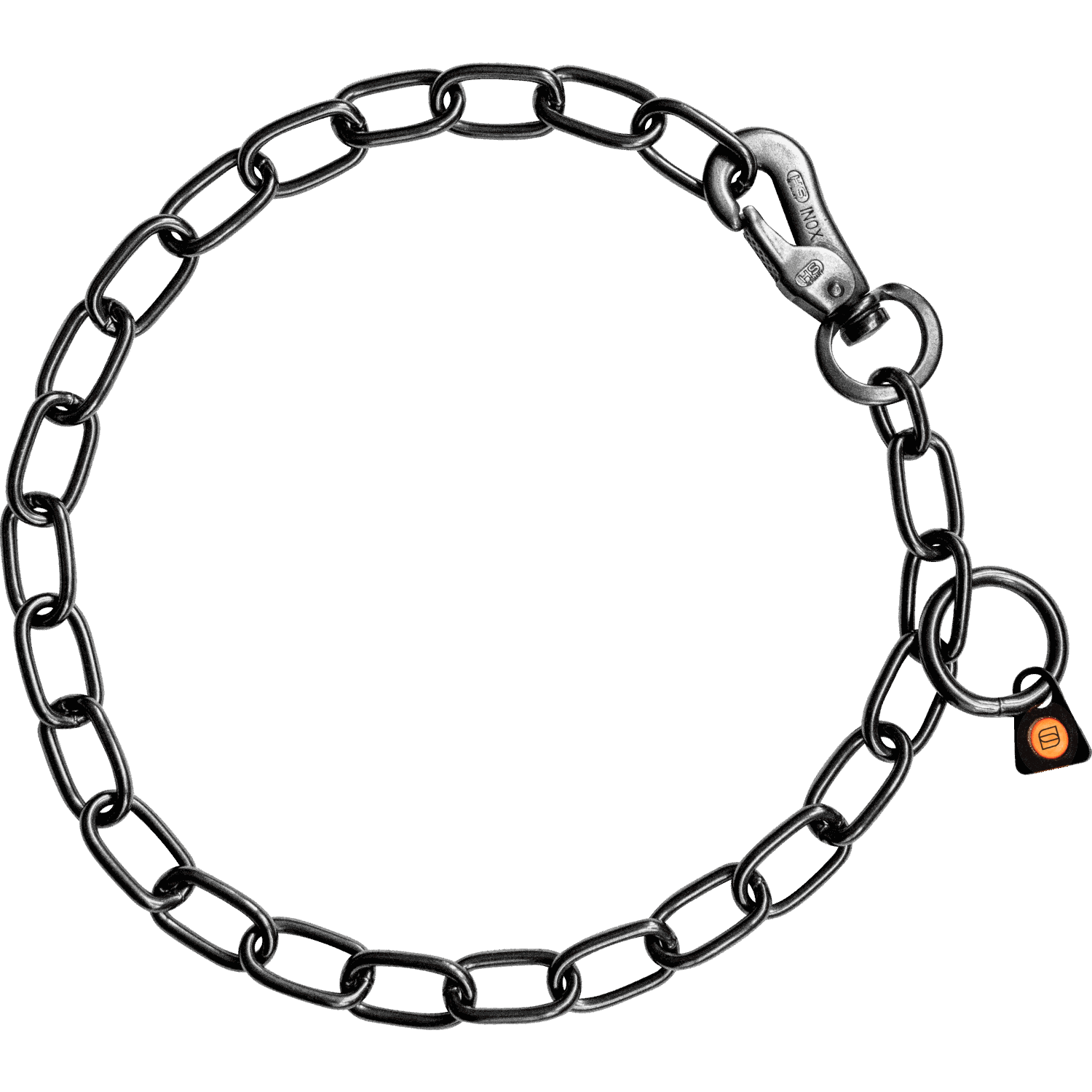 Halskette verstellbar mit SPRENGER Haken 3 mm Edelstahl Rostfrei schwarz | 51547-57.png | 1731103234