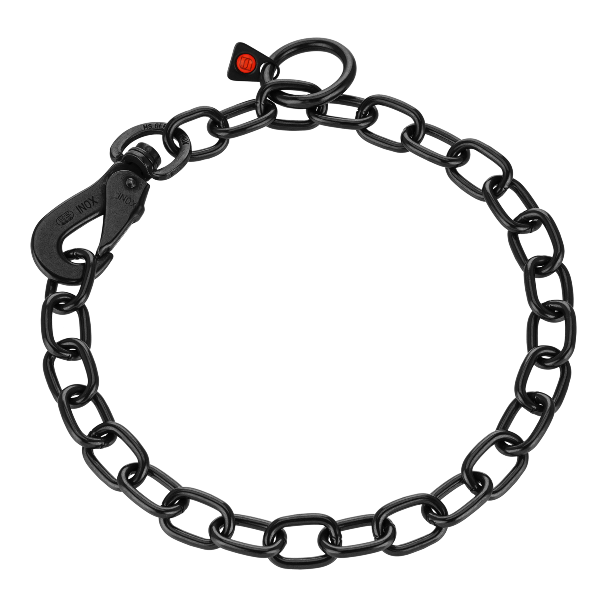 Halskette verstellbar mit SPRENGER Haken stark Edelstahl Rostfrei schwarz 4 mm | 51647-57.png