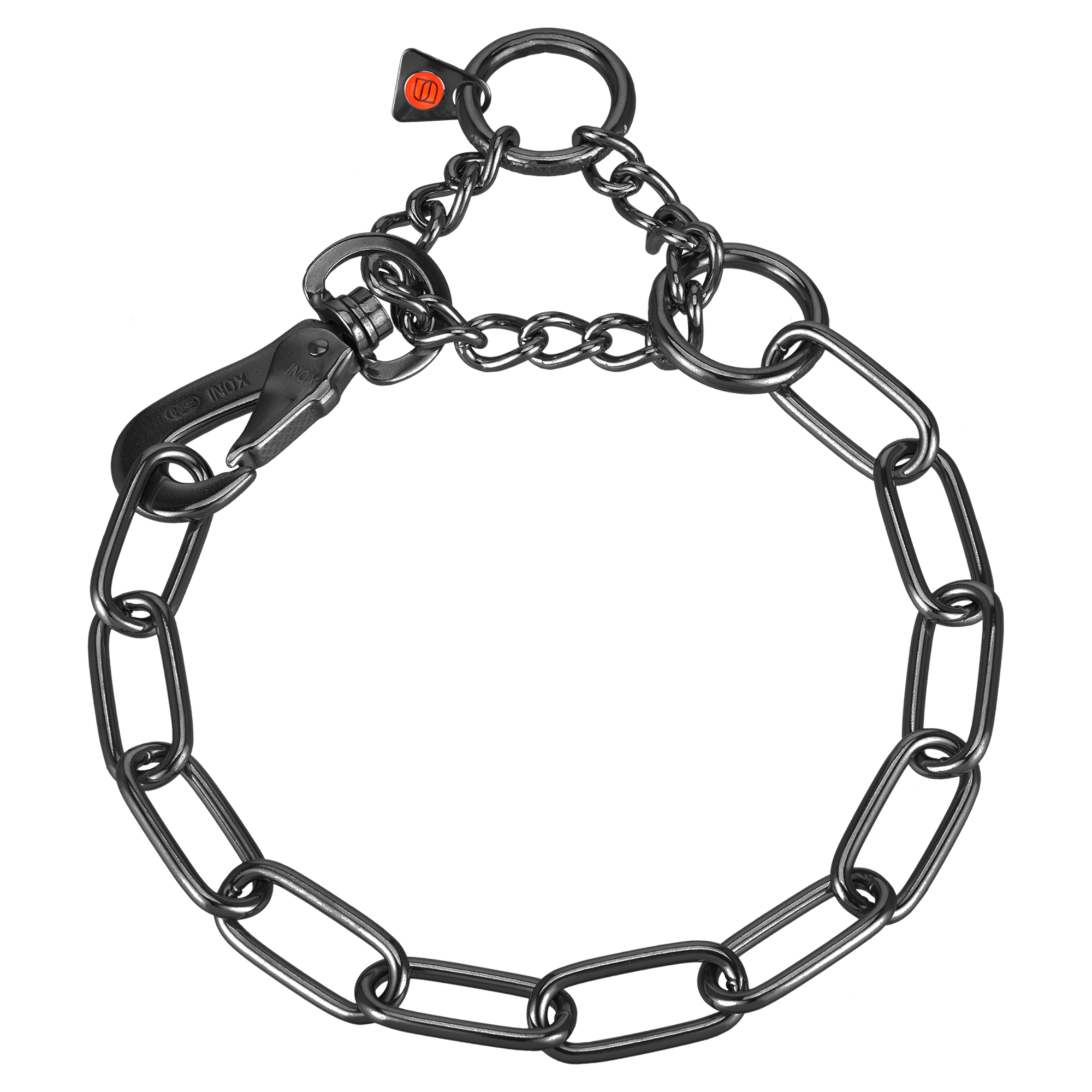 Halskette verstellbar mit SPRENGER Haken Edelstahl Rostfrei schwarz 4 mm | 51667-57.png