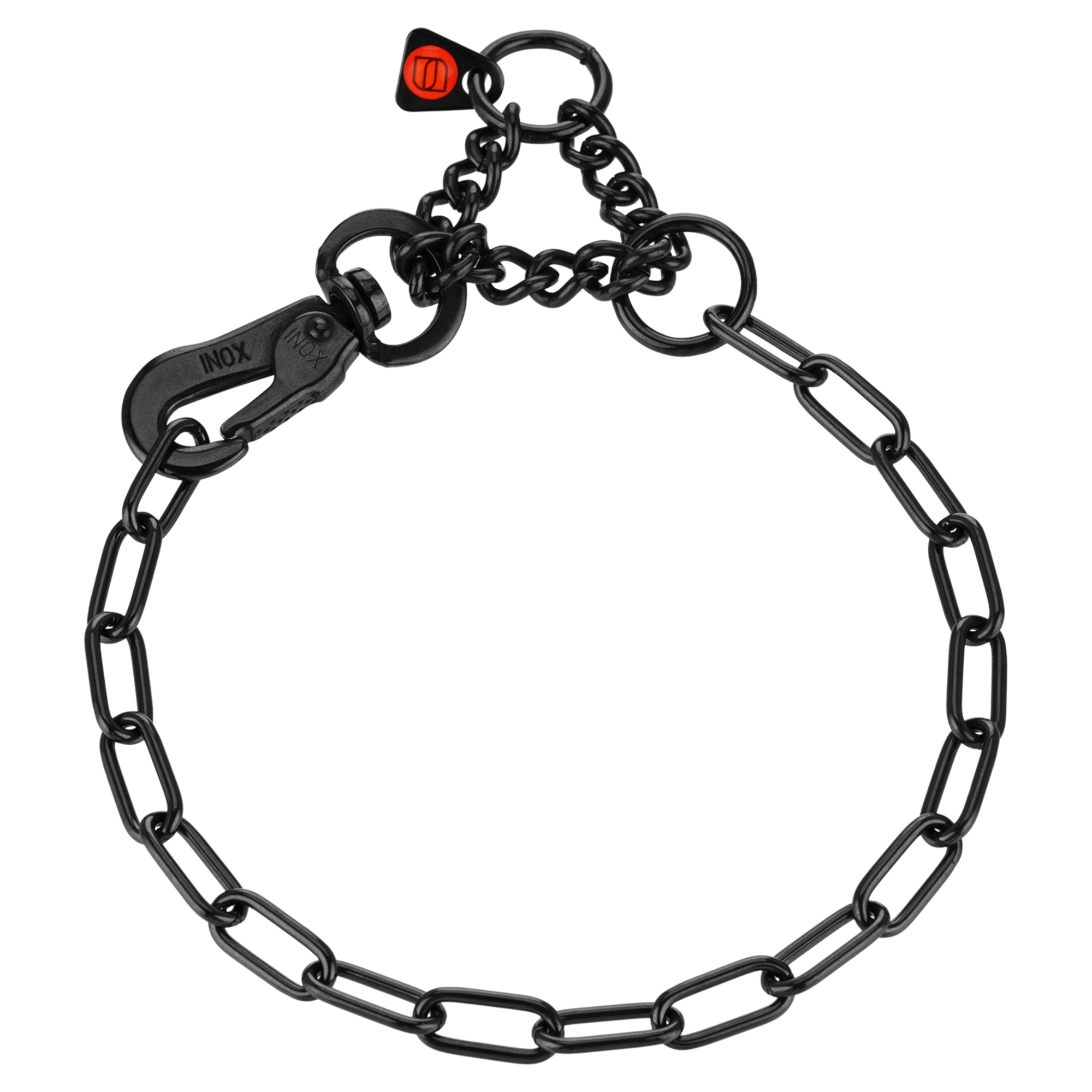 Halskette verstellbar mit SPRENGER Haken Edelstahl Rostfrei schwarz 2 mm | 52440-57.png
