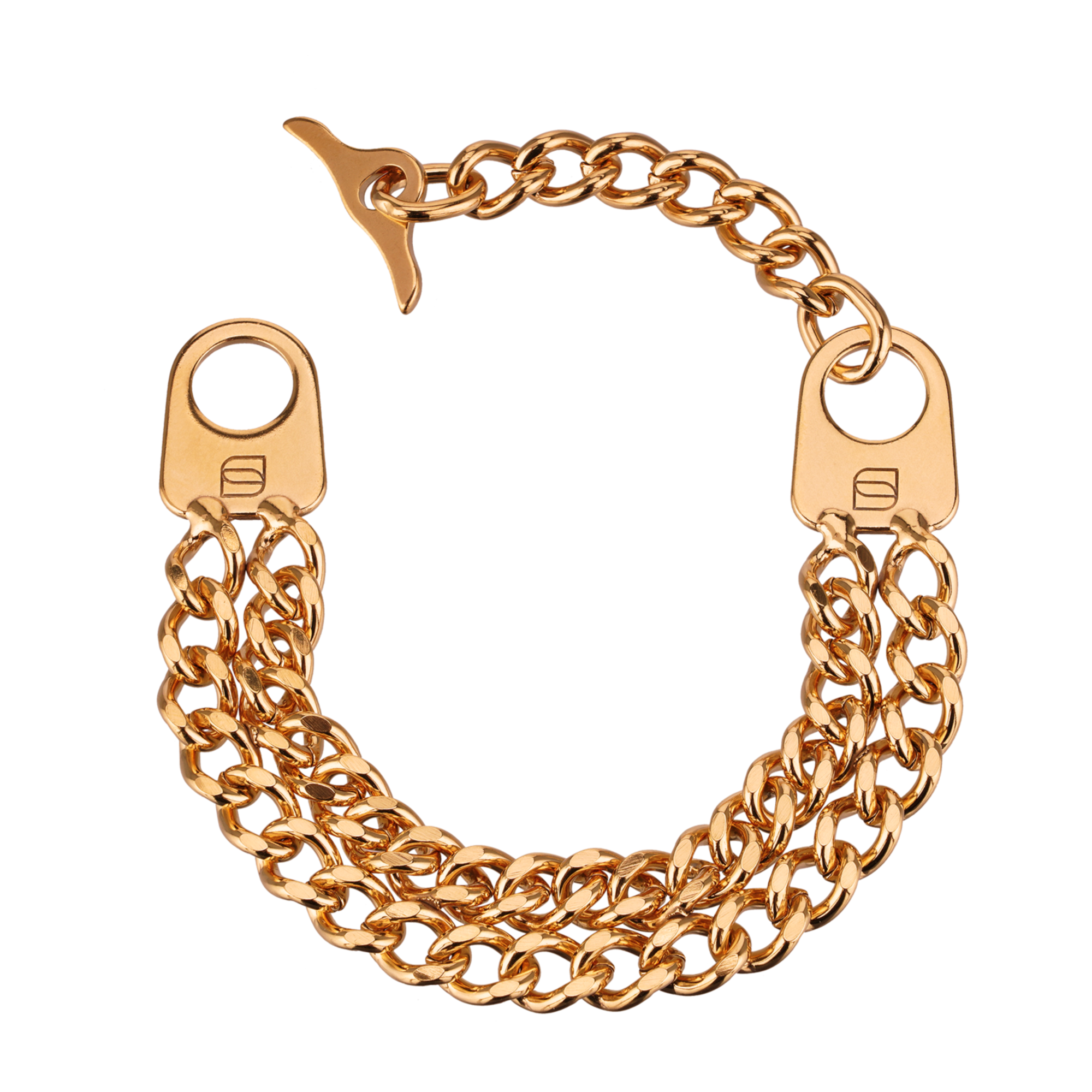 Armband 2 reihig Edelstahl roségold (18 Karat Hartvergoldung) | 5361002058.png