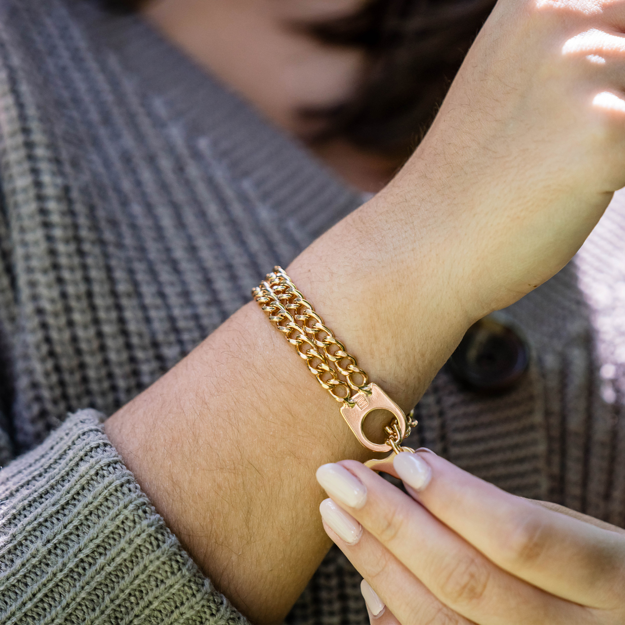 Damen Armband 2 reihig Edelstahl roségold (18 Karat Hartvergoldung) | 5362001958_07.png