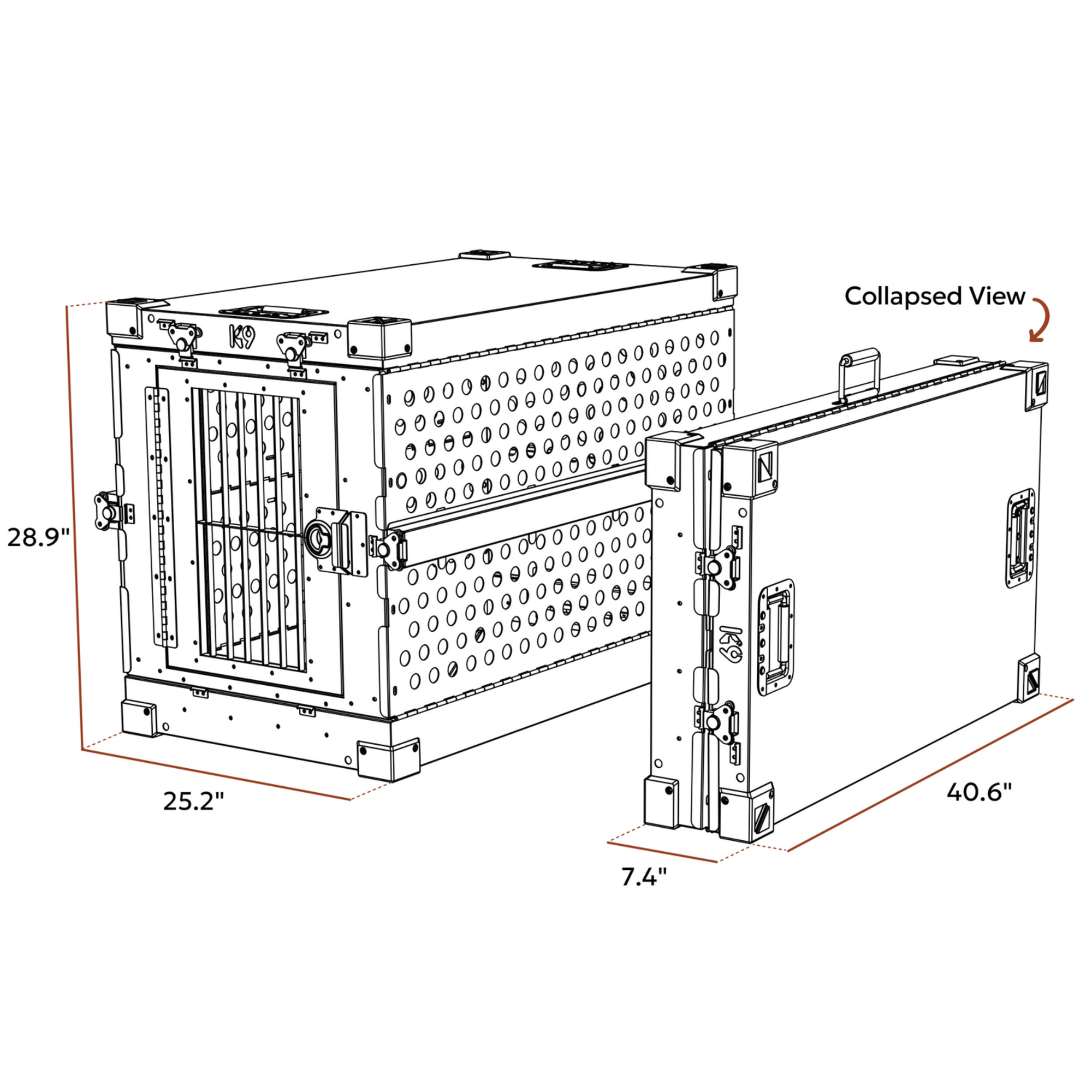 K9 Kennel Boss Hundebox Aluminium | 5771030300_8.png