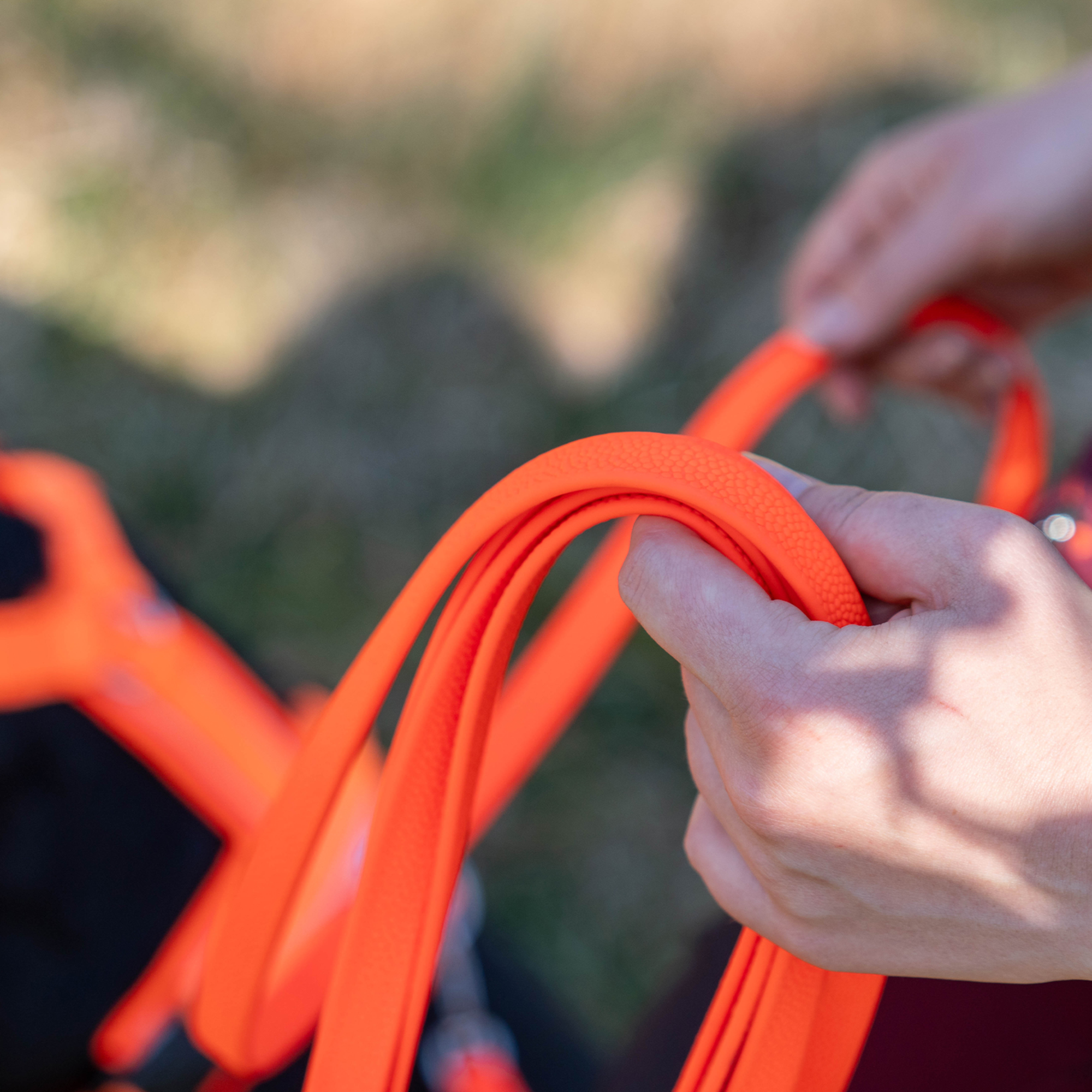 Footballgrip BioThane® Schleppleine mit Handschlaufe 5 m orange | 59113_77_2.png