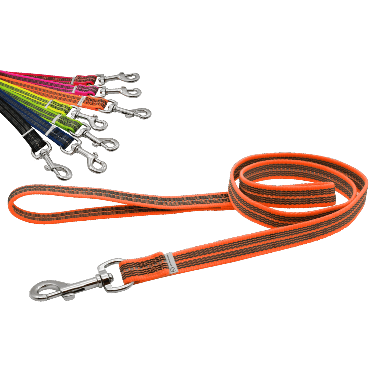 Gummierte Leine mit Handschlaufe | 59230-1_rot.png