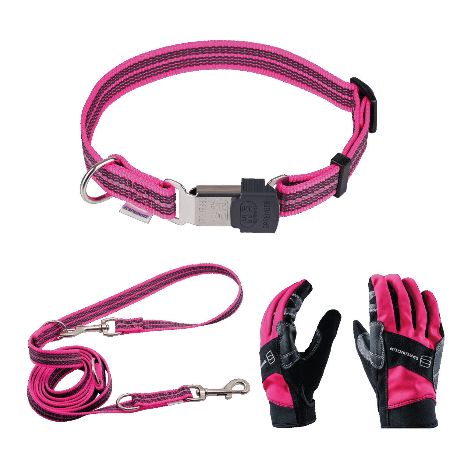 Bundle verstellbares Halsband + 2 3 m gummierte Leine 3 fach verstellbar + Handschuhe | Bundle_6.png | 1731102290