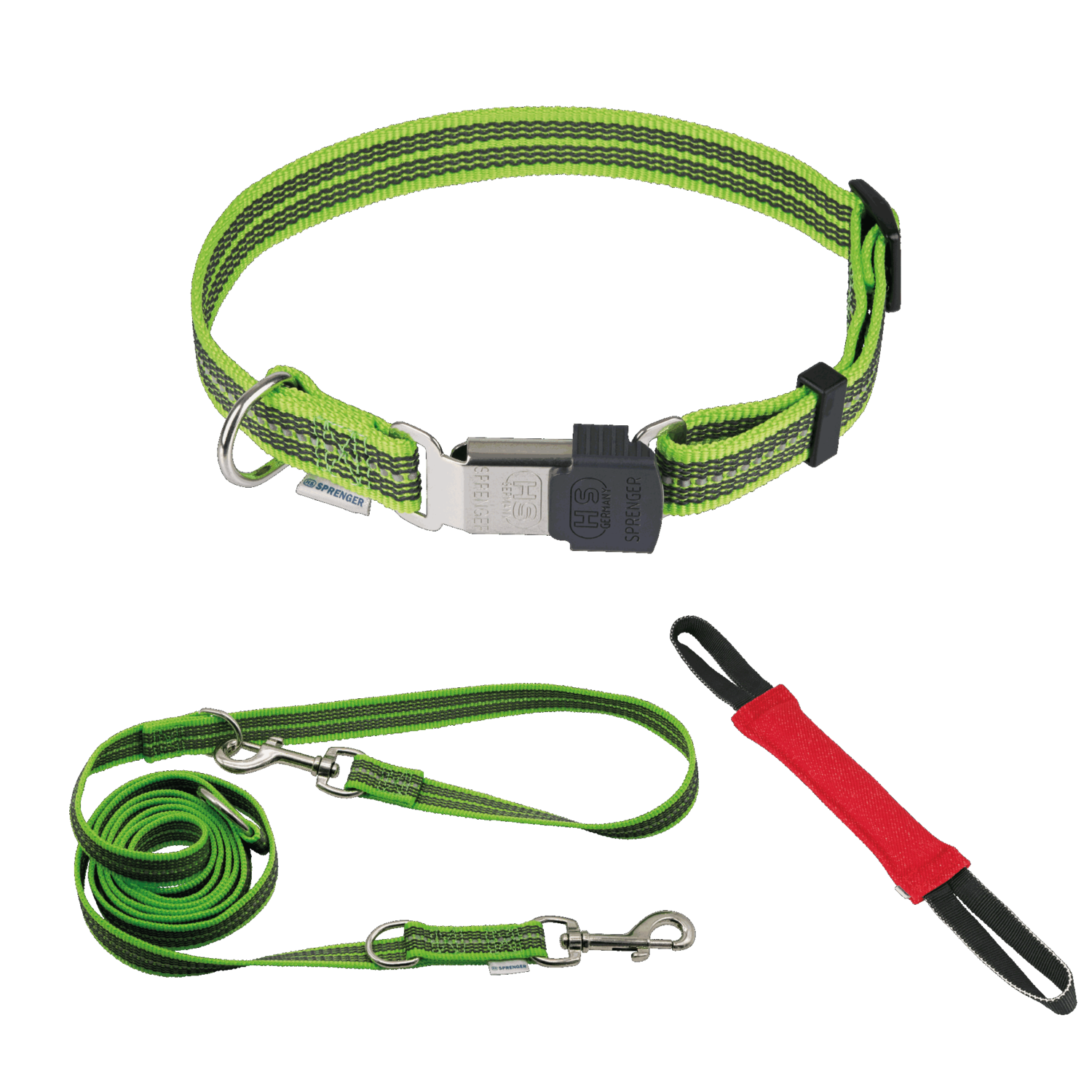 Bundle verstellbares Halsband + 2 3 m gummierte Leine 3 fach verstellbar + Bringsel | Bundle_9_73.png | 1731102293