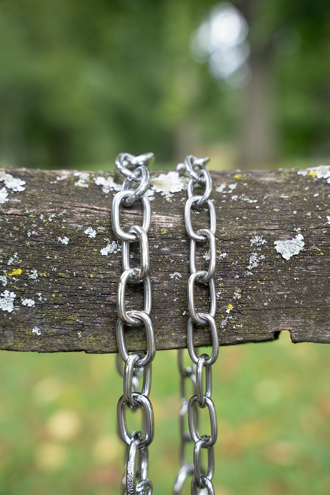 Edelstahl Kettenhalsband Größenvergleich