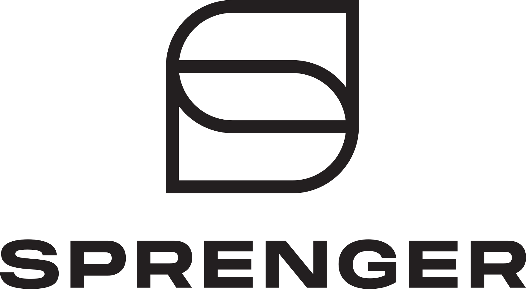 Sprenger Logo Schwarz Horizontal