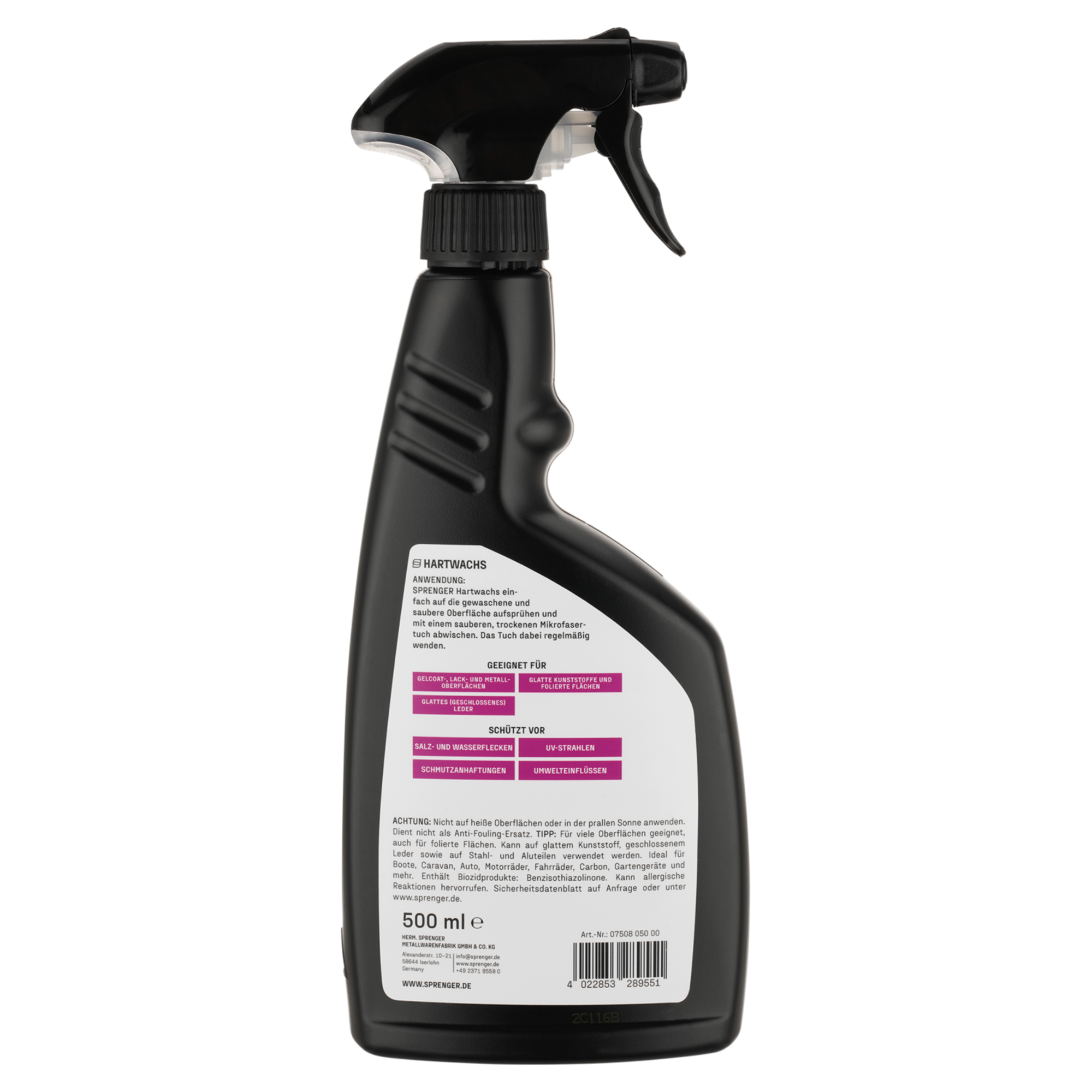 Sprenger Hartwachs 500ml | 0750805000_Rueckseite.png