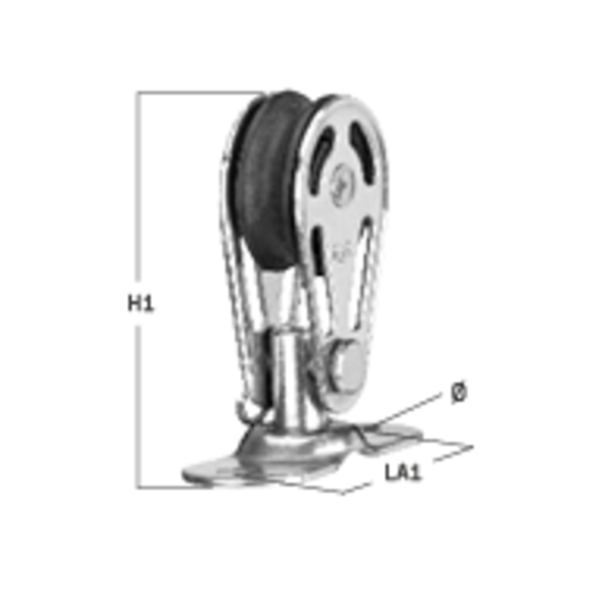 Gleitlager Block 6 mm 1 Rolle Grundplatte mit Bolzen | 3506585055.png