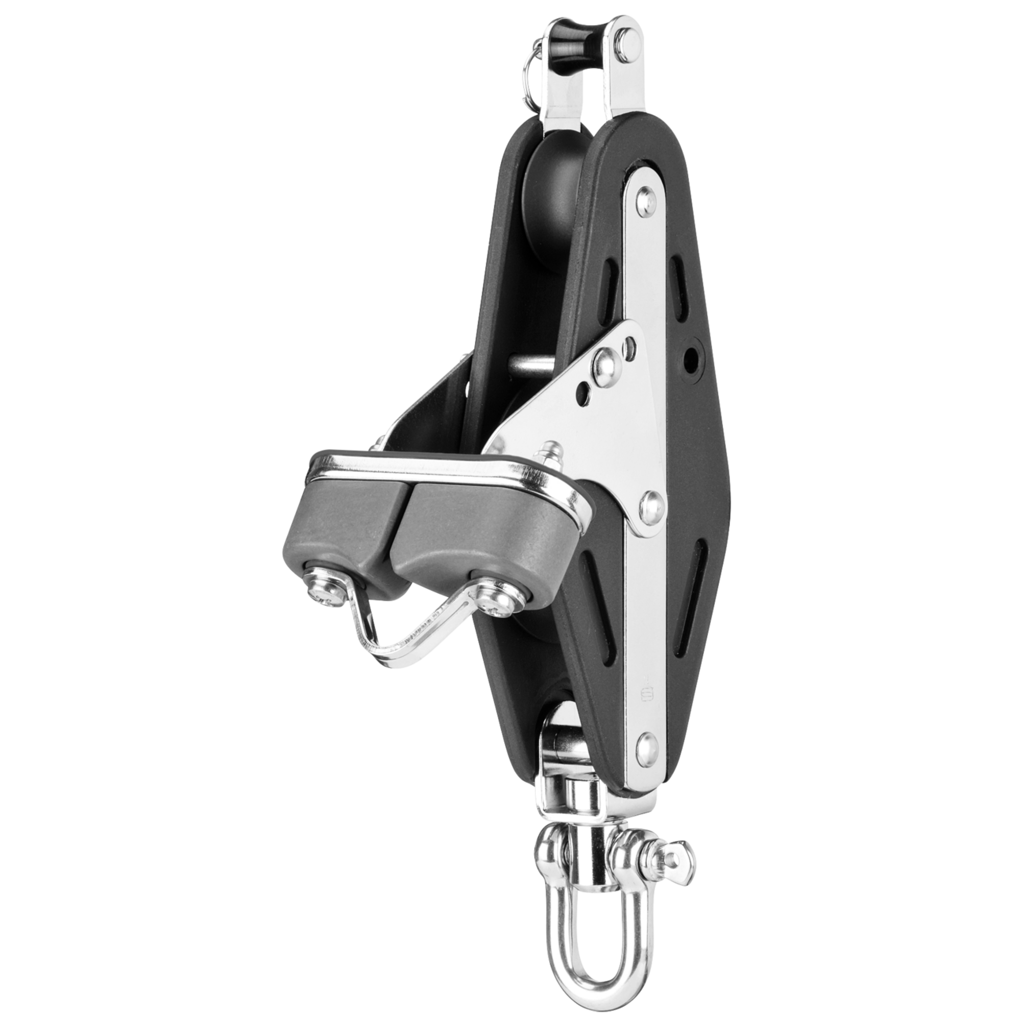 Großschotblock Gleitlager 14 mm 2 Rollen Schotklemme Wirbel | 3525720455.png
